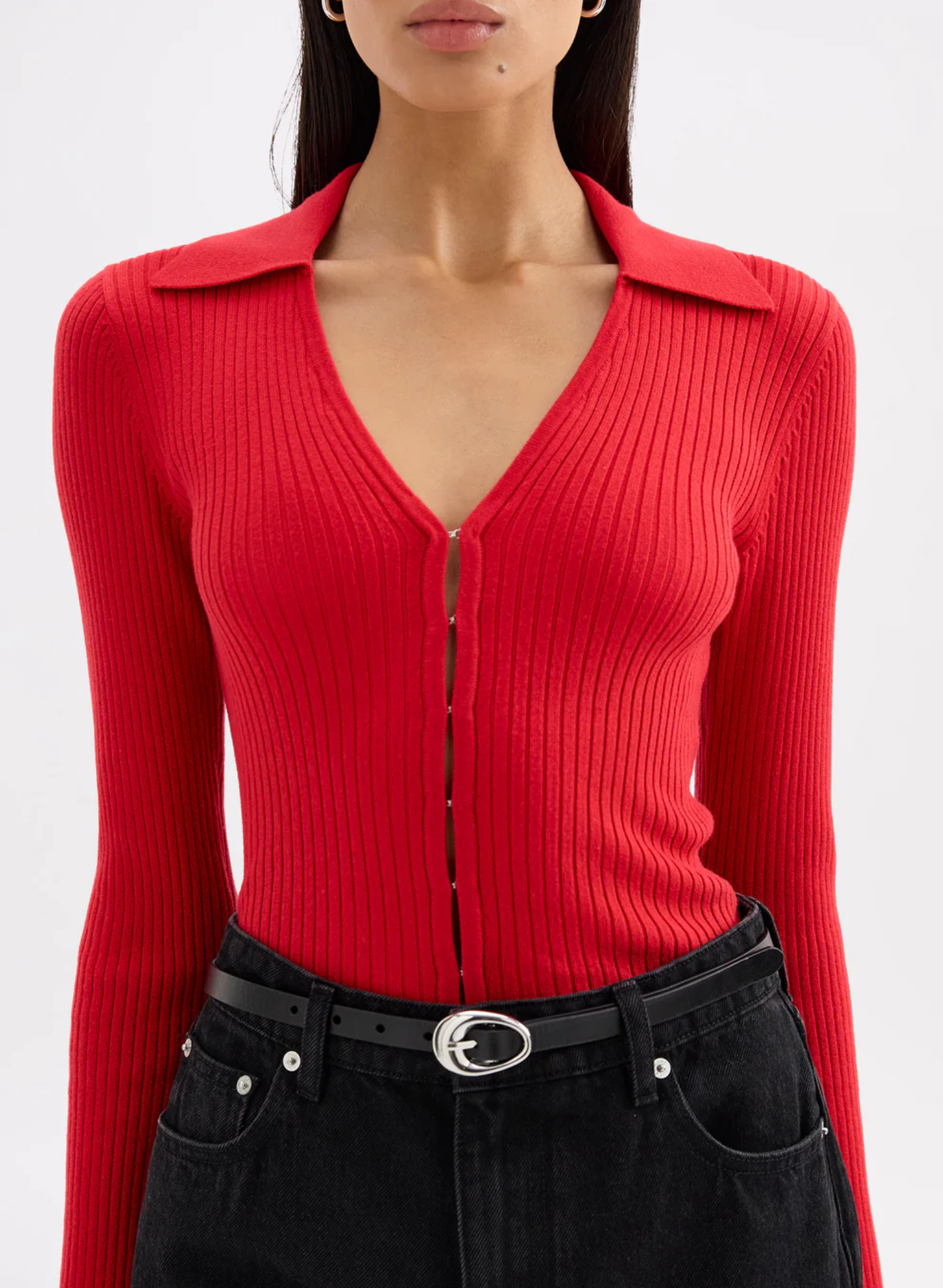 Odette Knit Top - Vermillion
