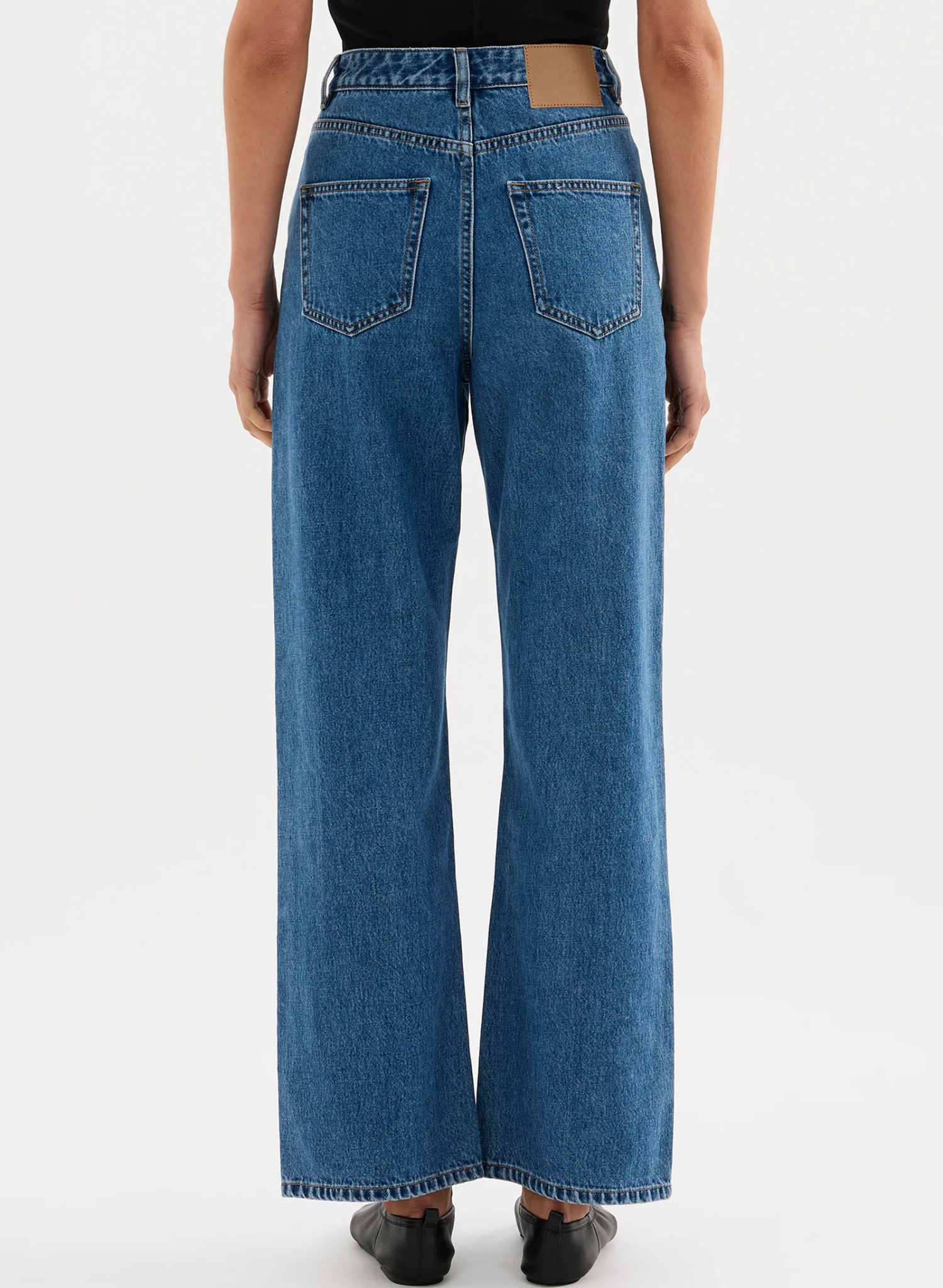 Organic Relaxed Leg Jean - Royal Blue