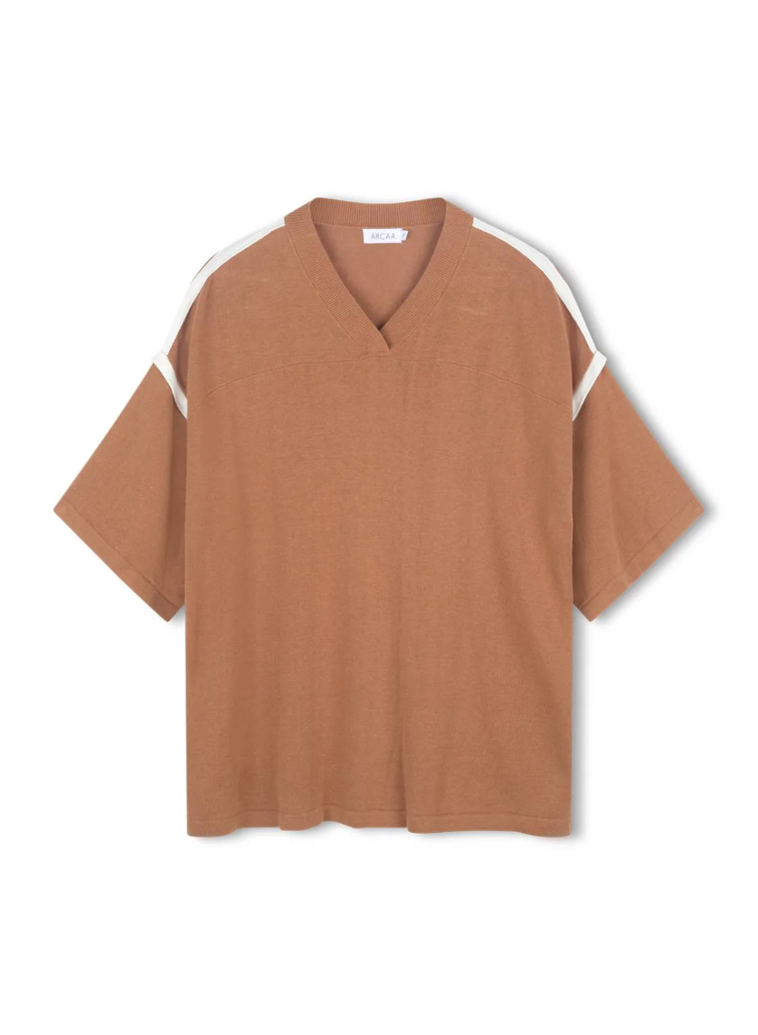 Orlando Oversized Tee - Pecan & Cream