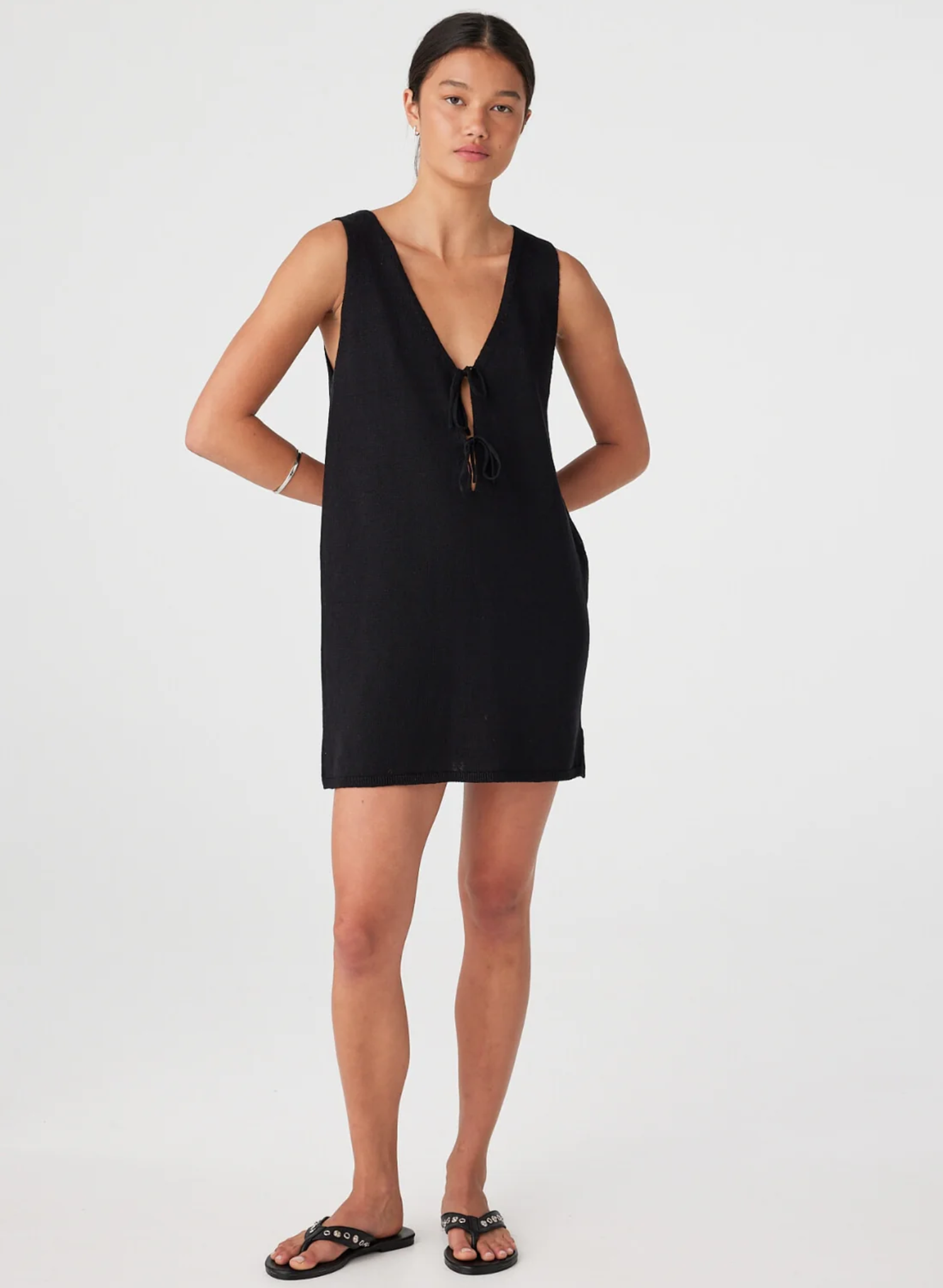 Poppy Mini Dress - Black