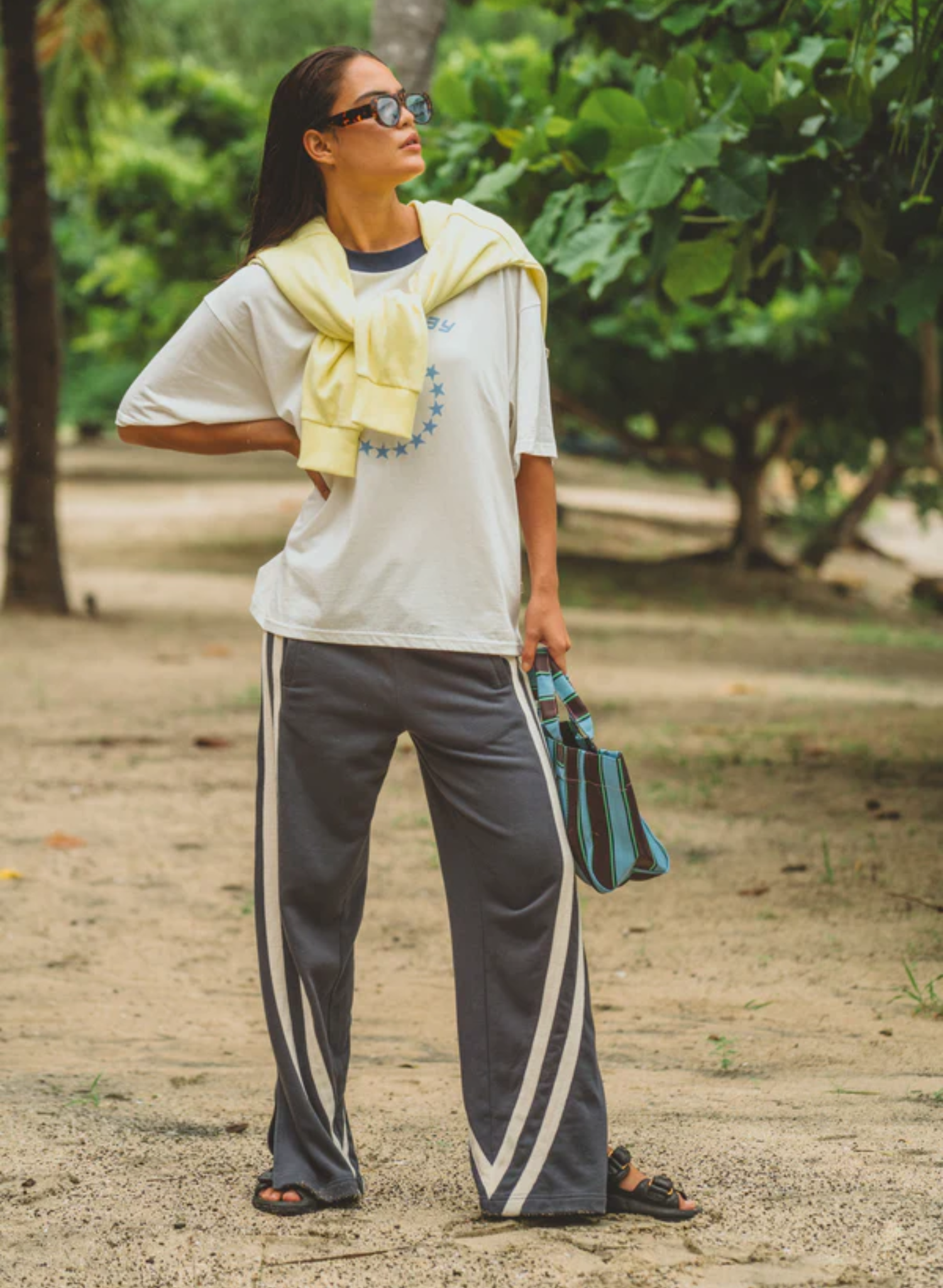 Races Trackpant in Washed Black