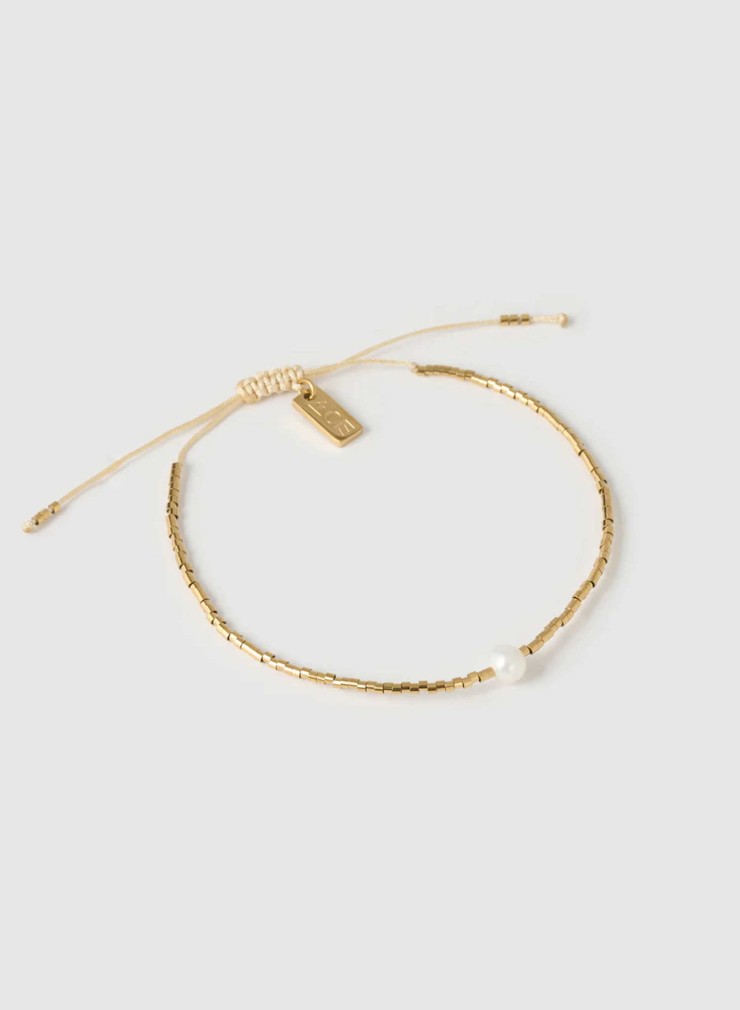 River Gold and Pearl Bracelet