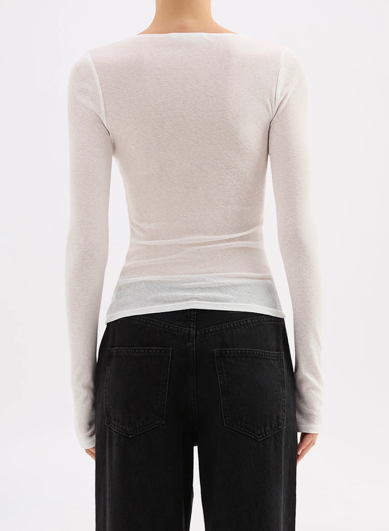 Gigi Mesh Top - Salt