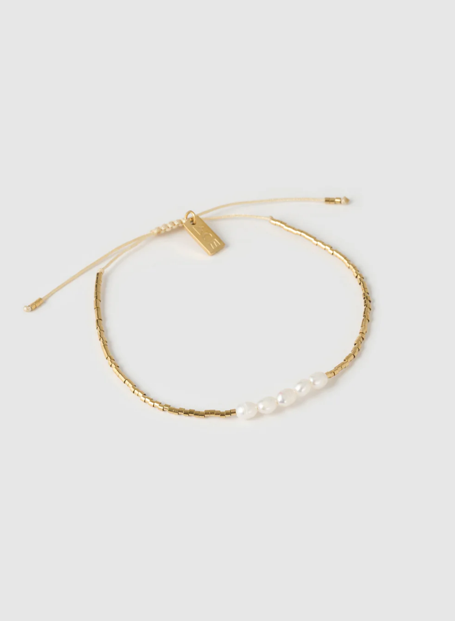 Seline Gold and Pearl Bracelet