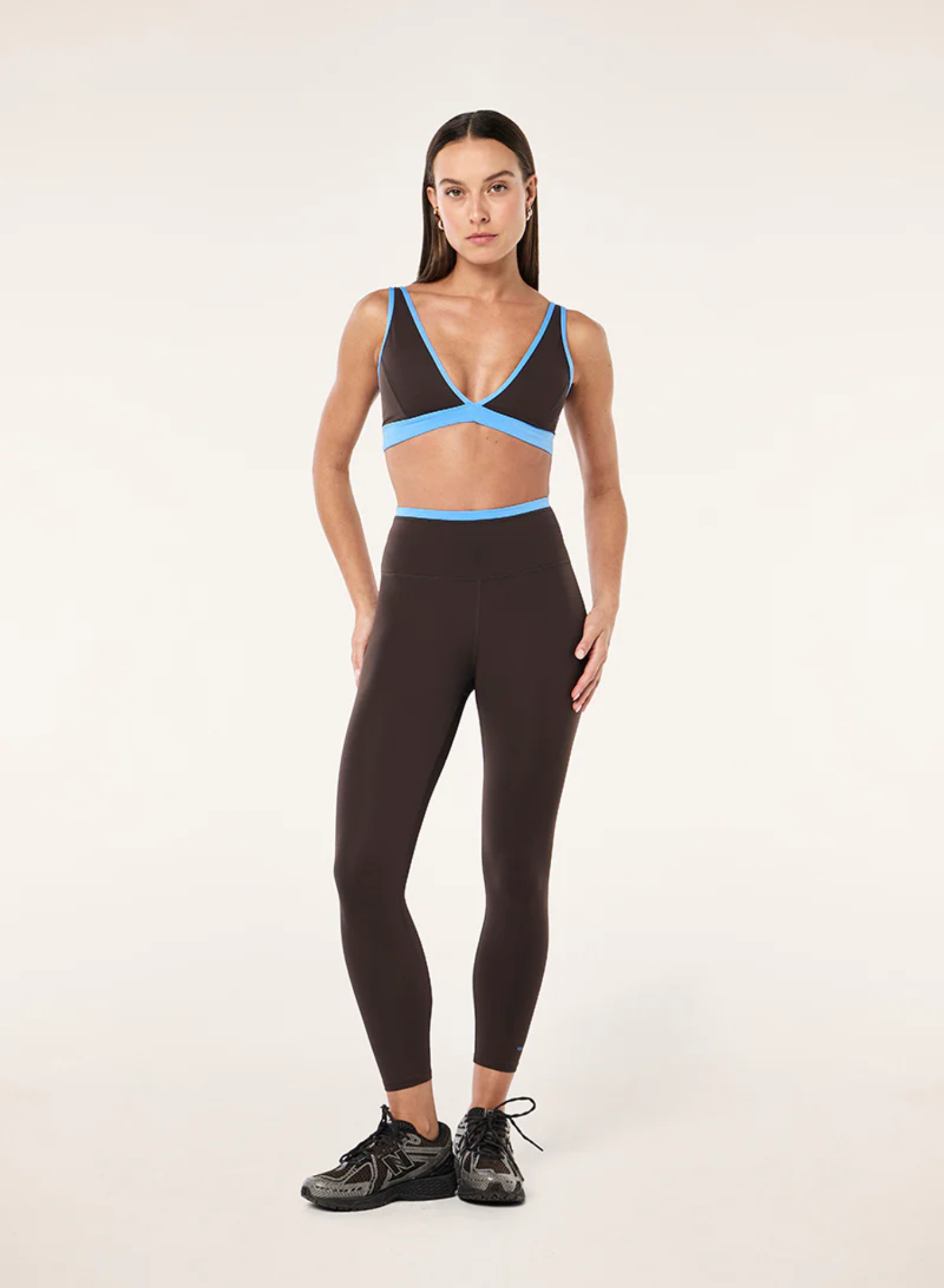 Vita 7/8 legging in coffee & marina