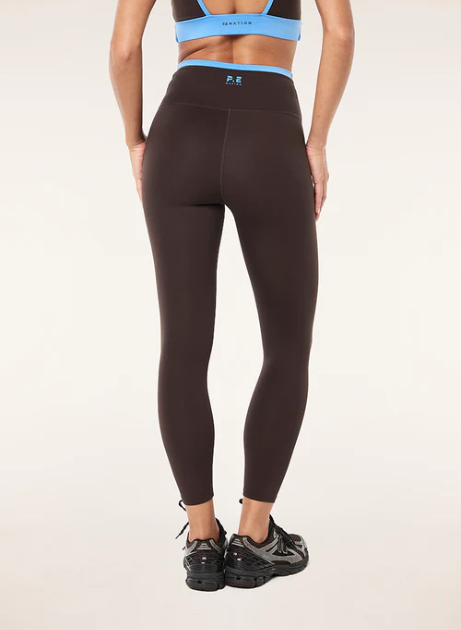 Vita 7/8 legging in coffee & marina