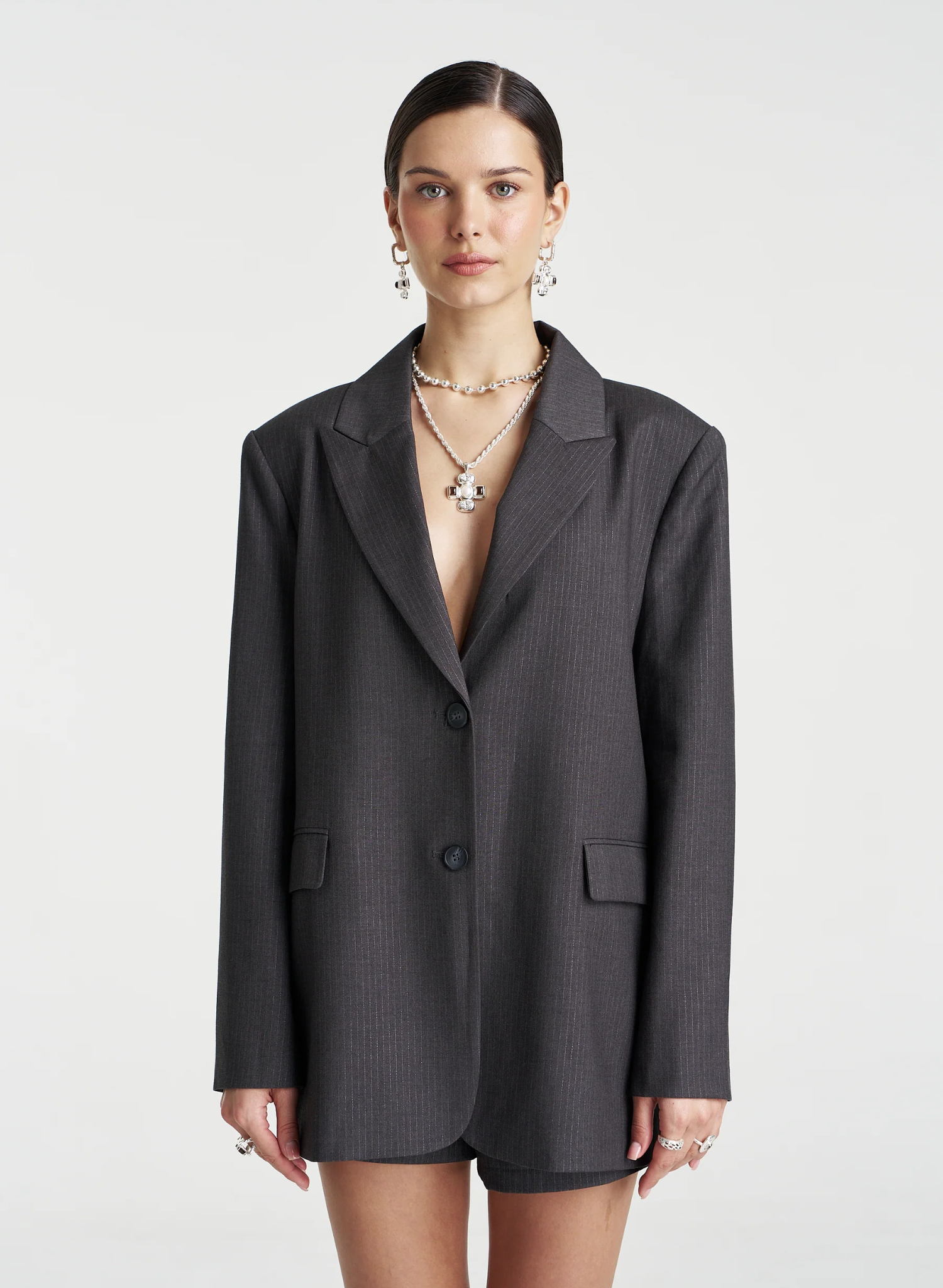 OS Blazer - Grey Glimmer