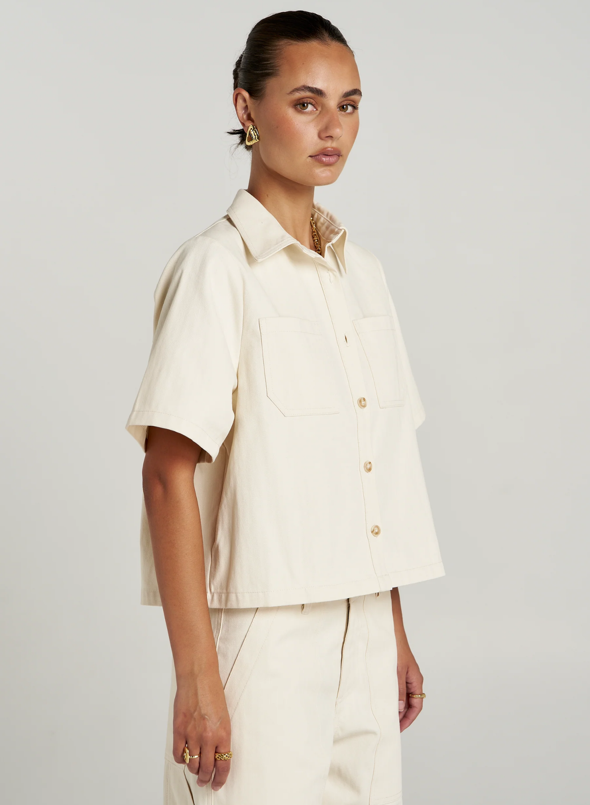 Carpenter SS Shirt - Ecru