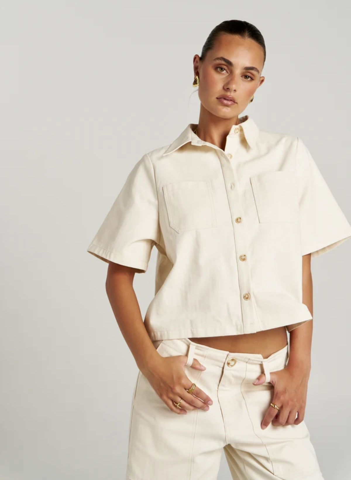 Carpenter SS Shirt - Ecru