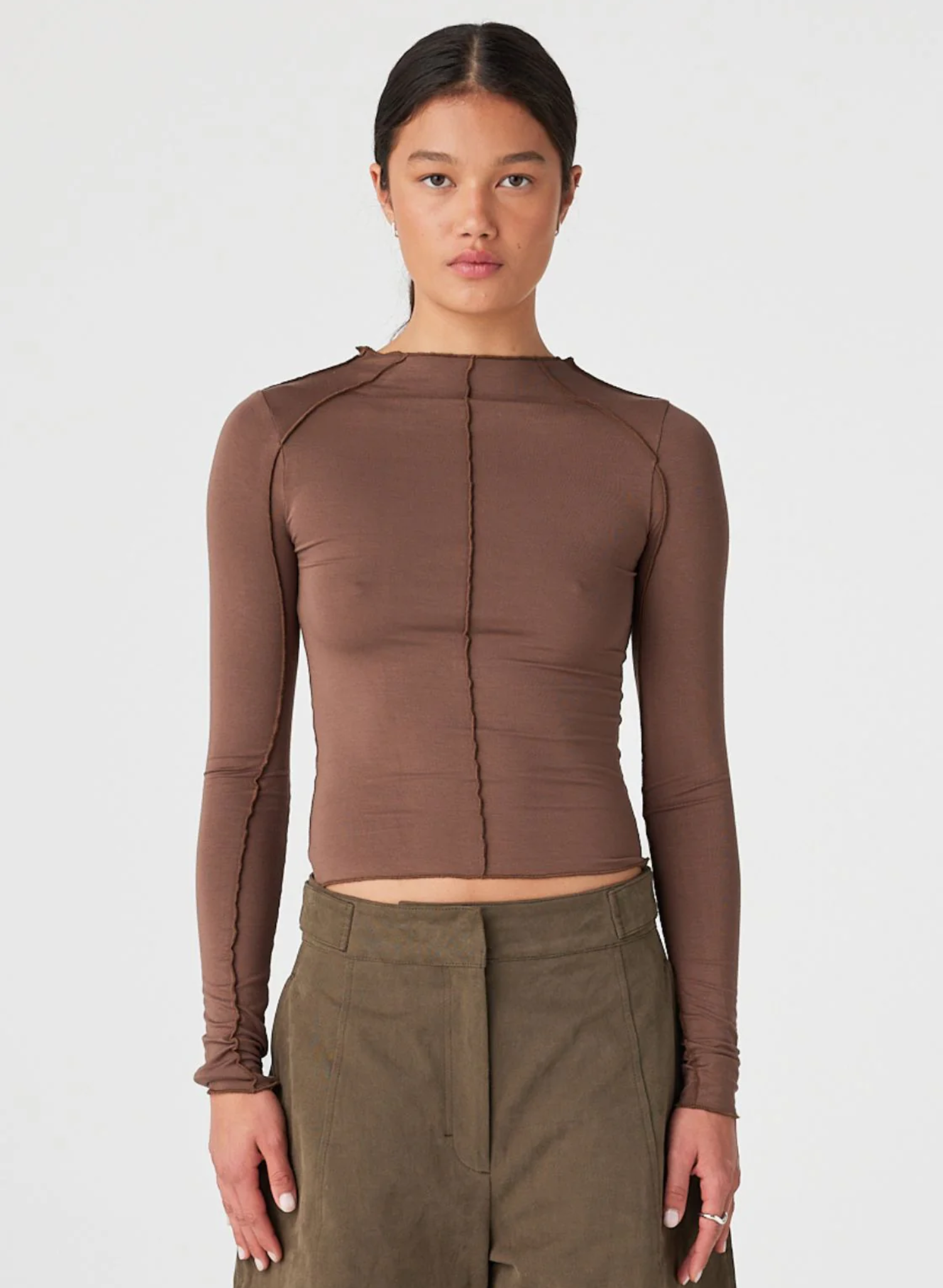 Rowlan Long Sleeve Top - Espresso