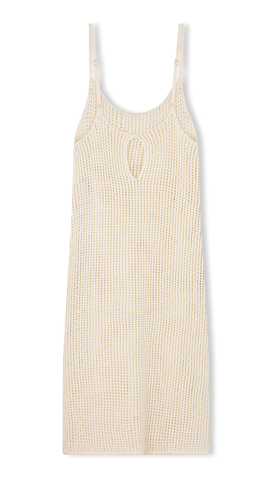 Milk Cotton Crochet Dress