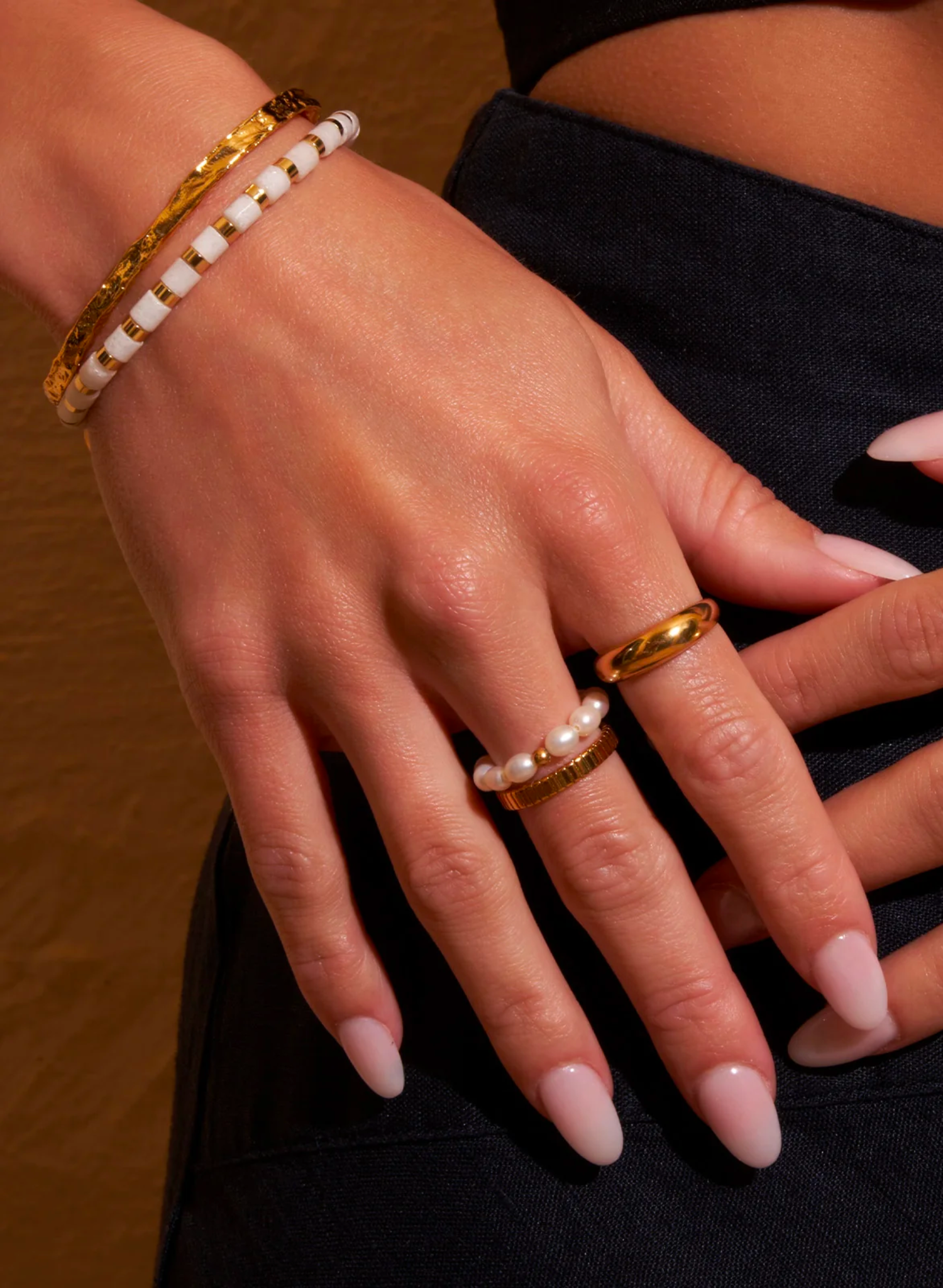Helios Gold Cuff Bracelet