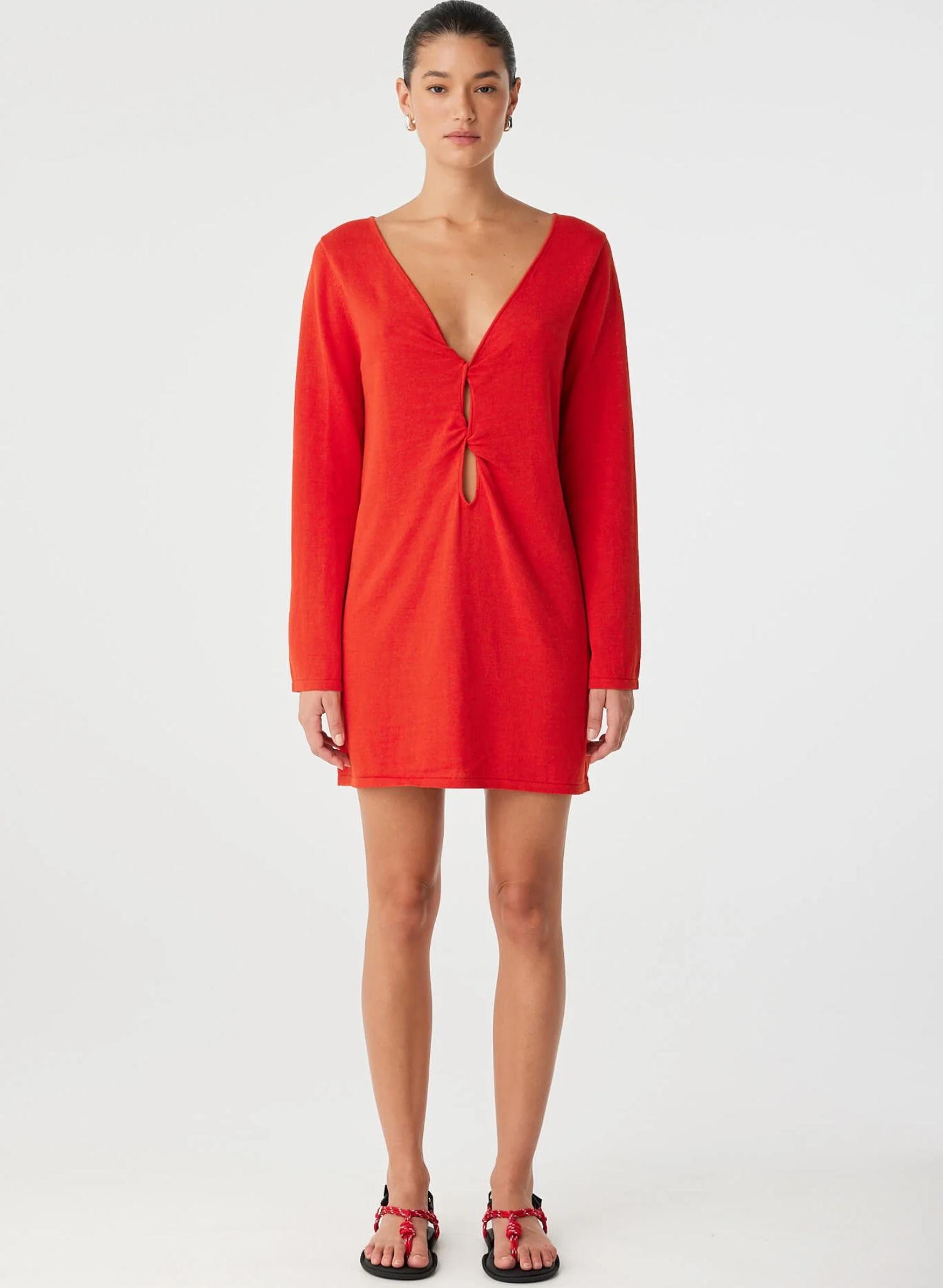 Paloma Dress - Cherry Red