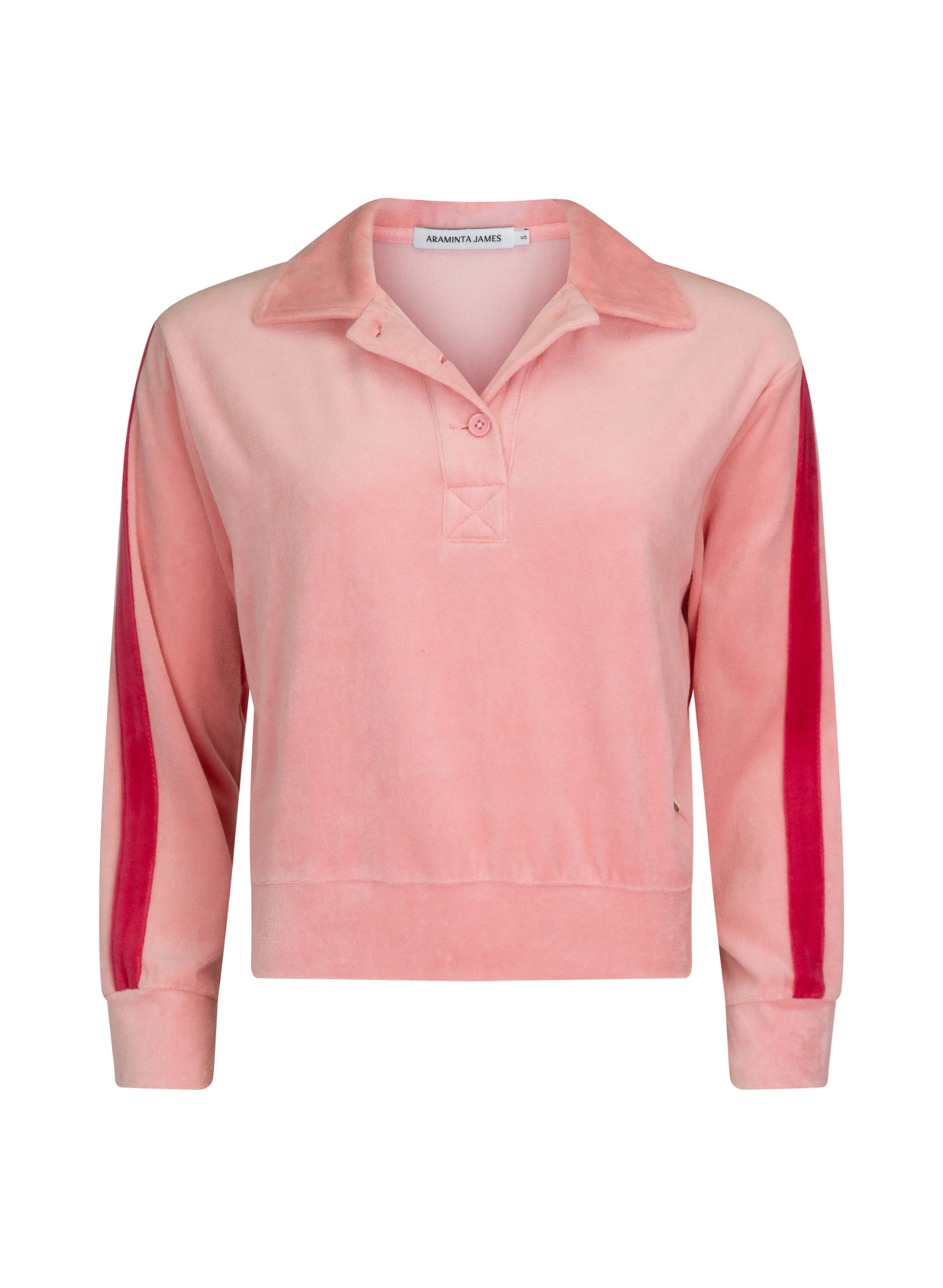 Mara Velour Sweater in Blush