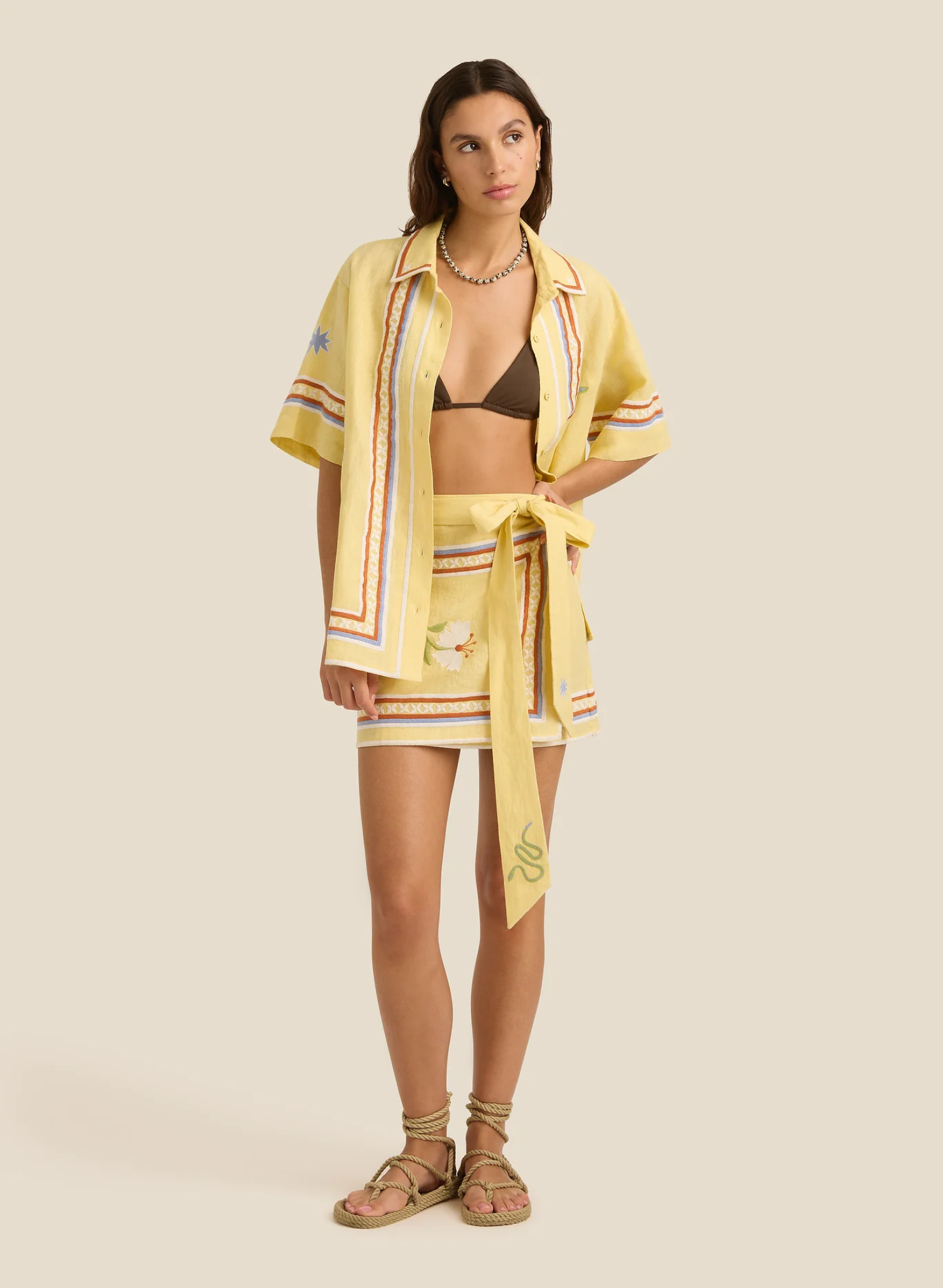Zuri Mini Skirt - Charm Embroidery