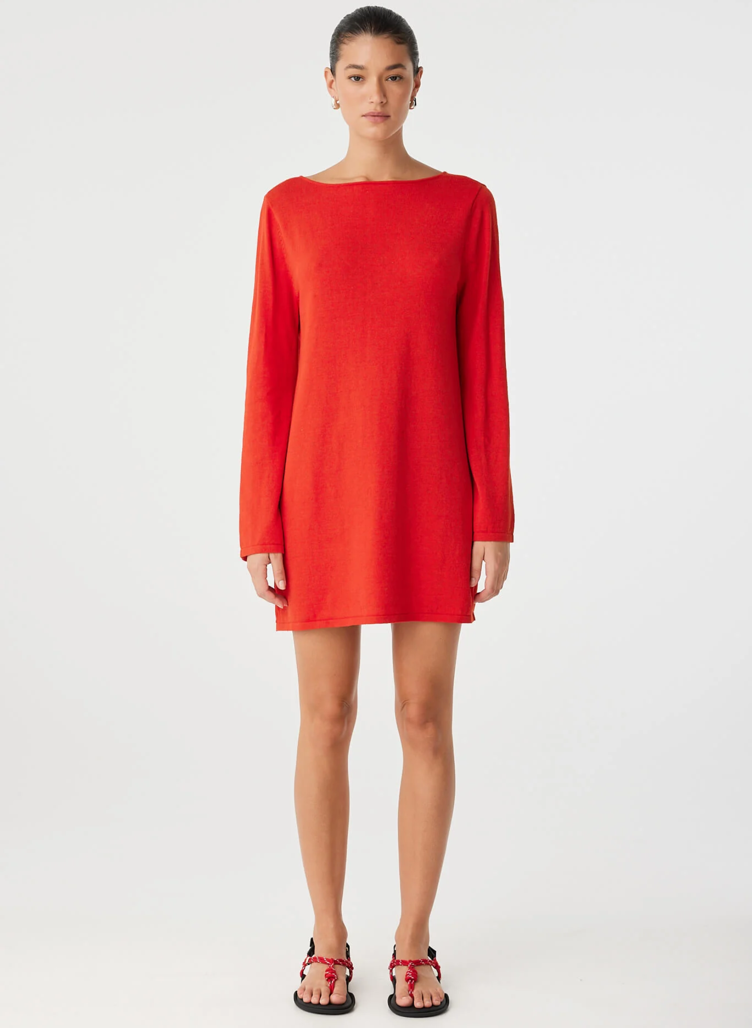 Paloma Dress - Cherry Red