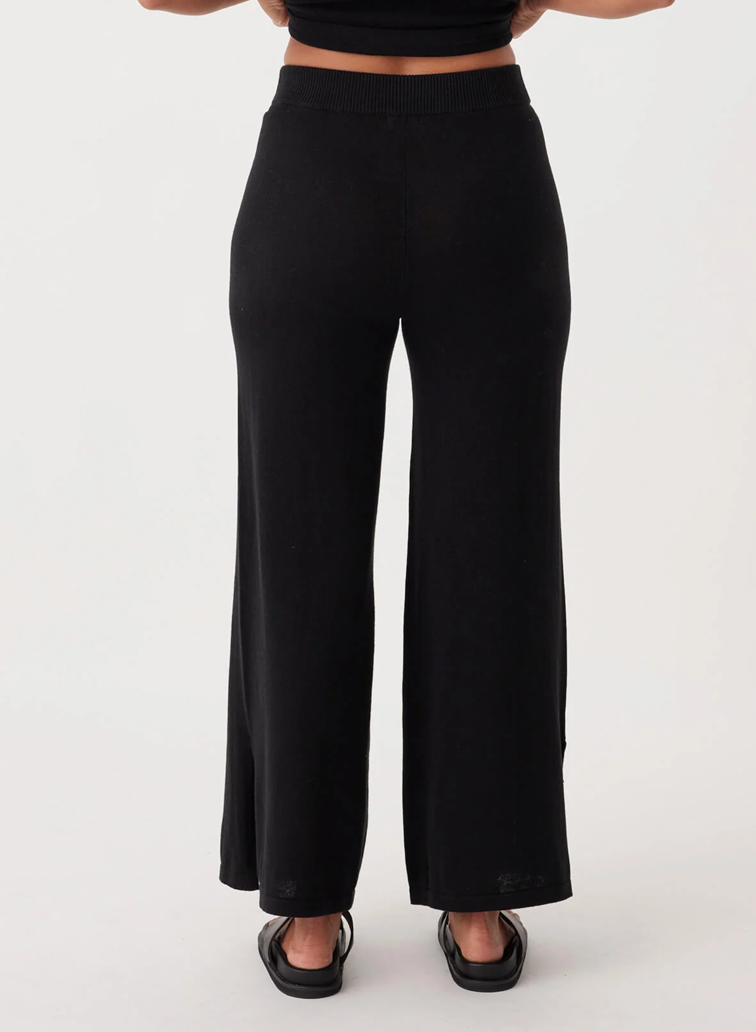 Ada Organic Cotton Linen Pants - Black