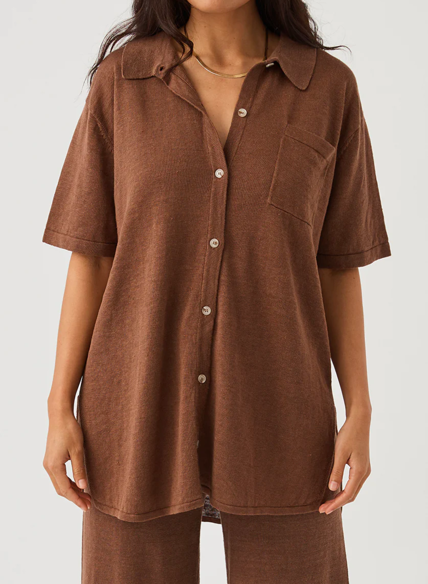 Brie Shirt in Chocolate
