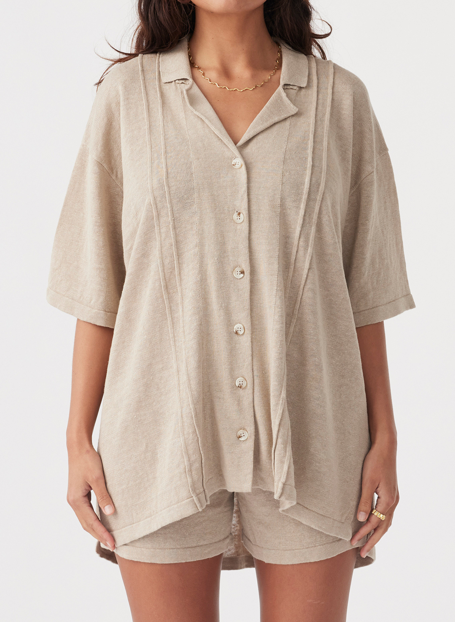 Darcy Shirt in Taupe
