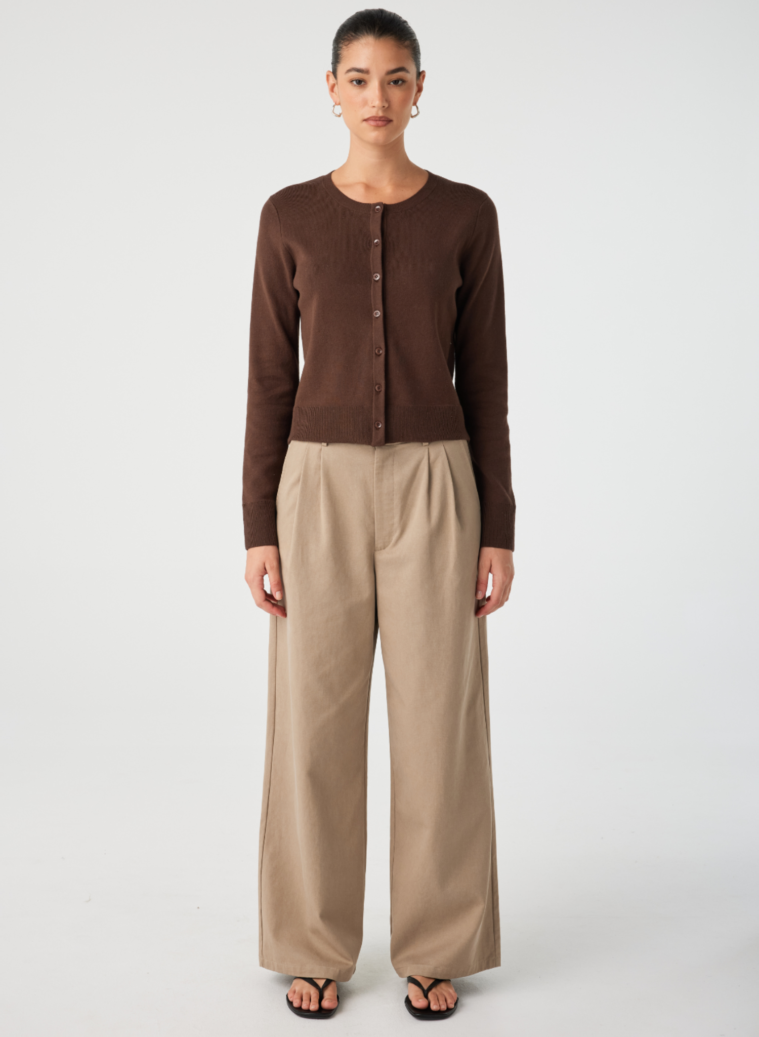 Flynn Cardigan - Espresso