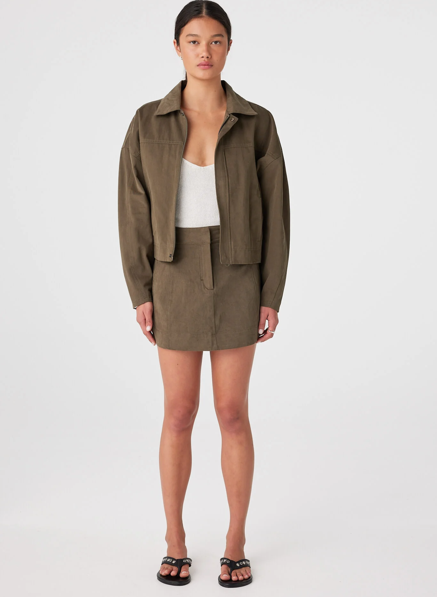 Eames Mini Skirt - Khaki