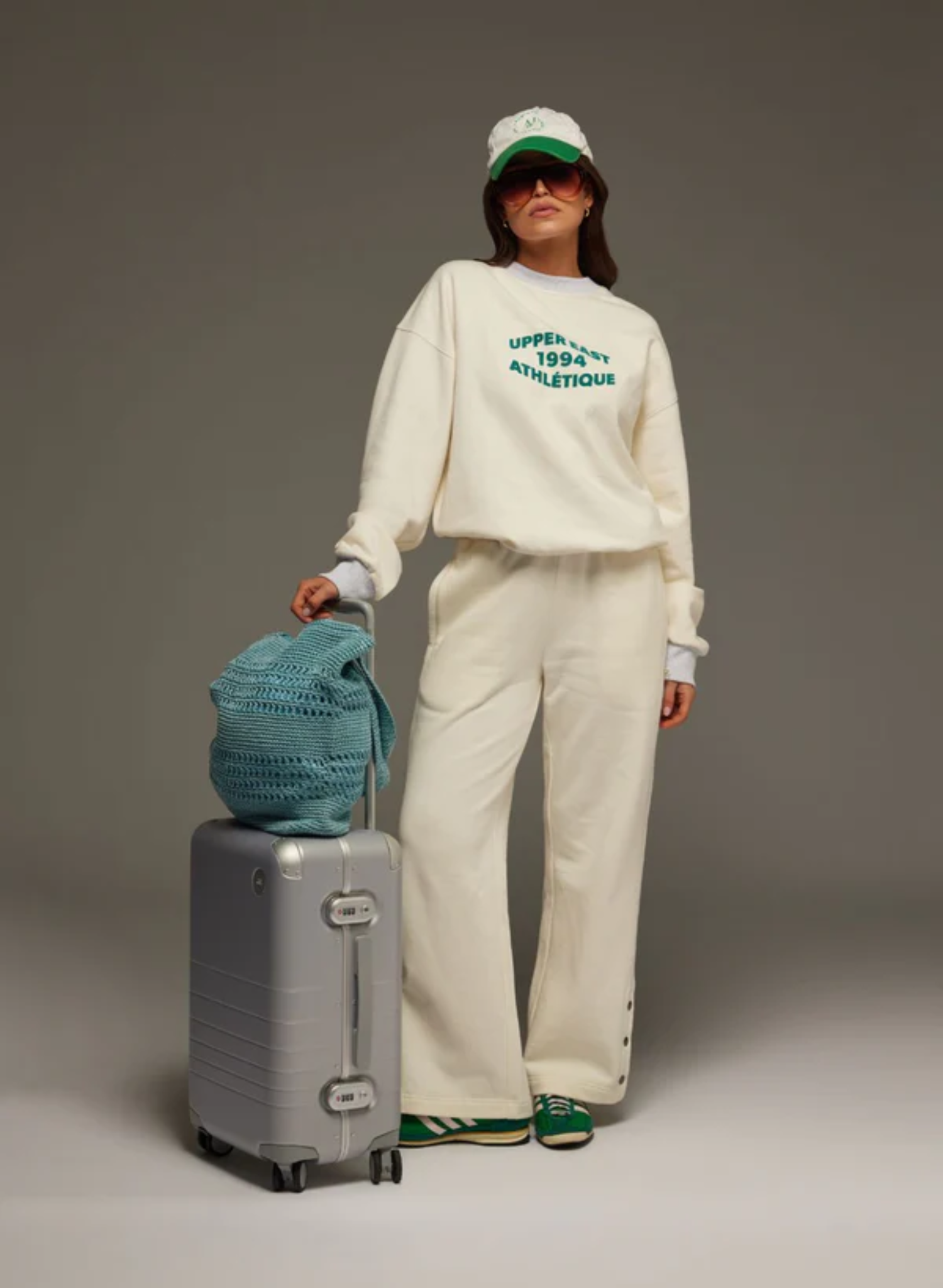 Snap Hem Trackpant in Coconut