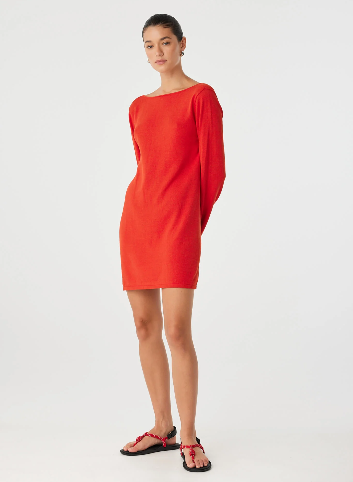 Paloma Dress - Cherry Red