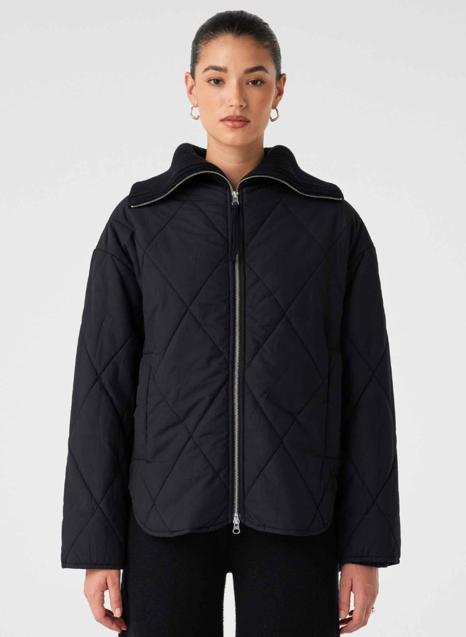 Reece Quilted Jacket - Black