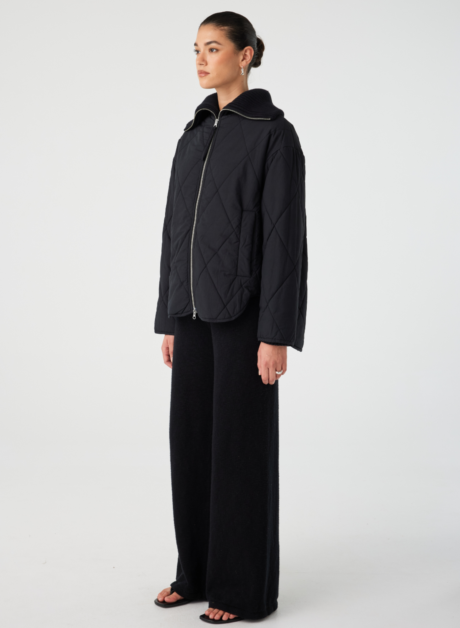 Reece Quilted Jacket - Black