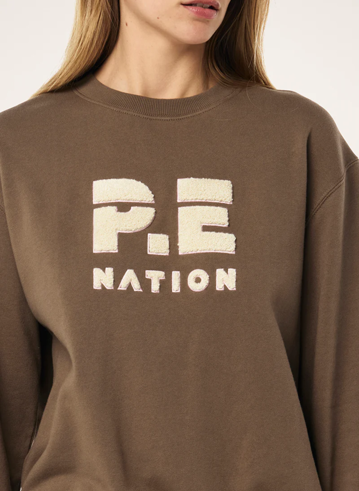 Heads Up Boucle Sweat in Walnut