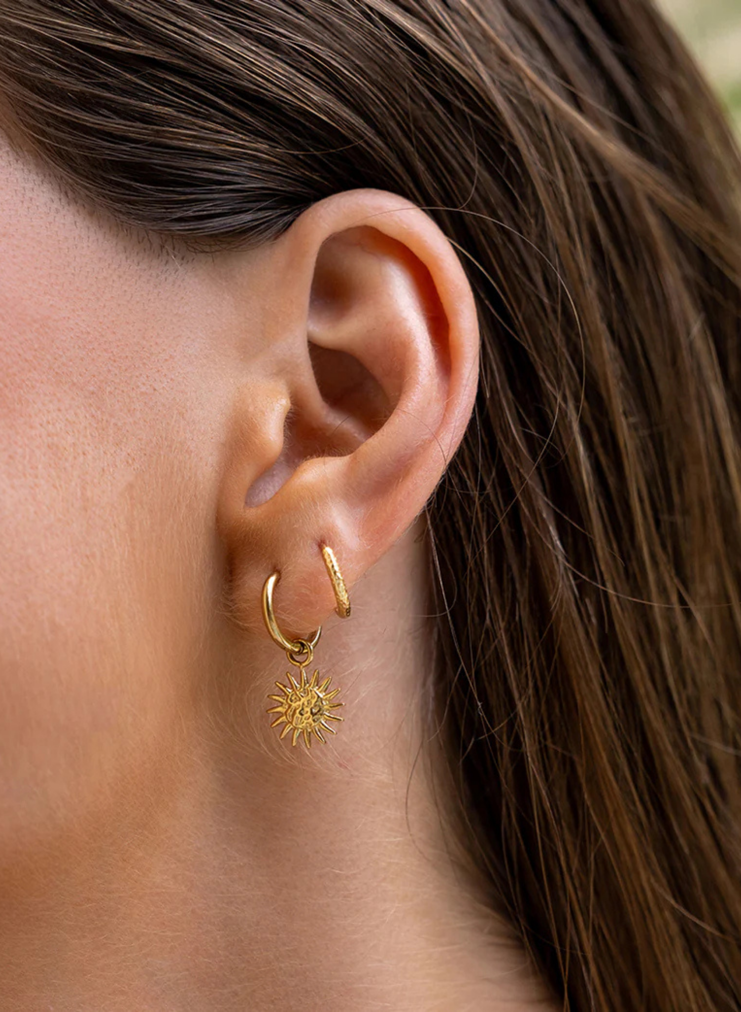 Magnolia Gold Charm Earrings