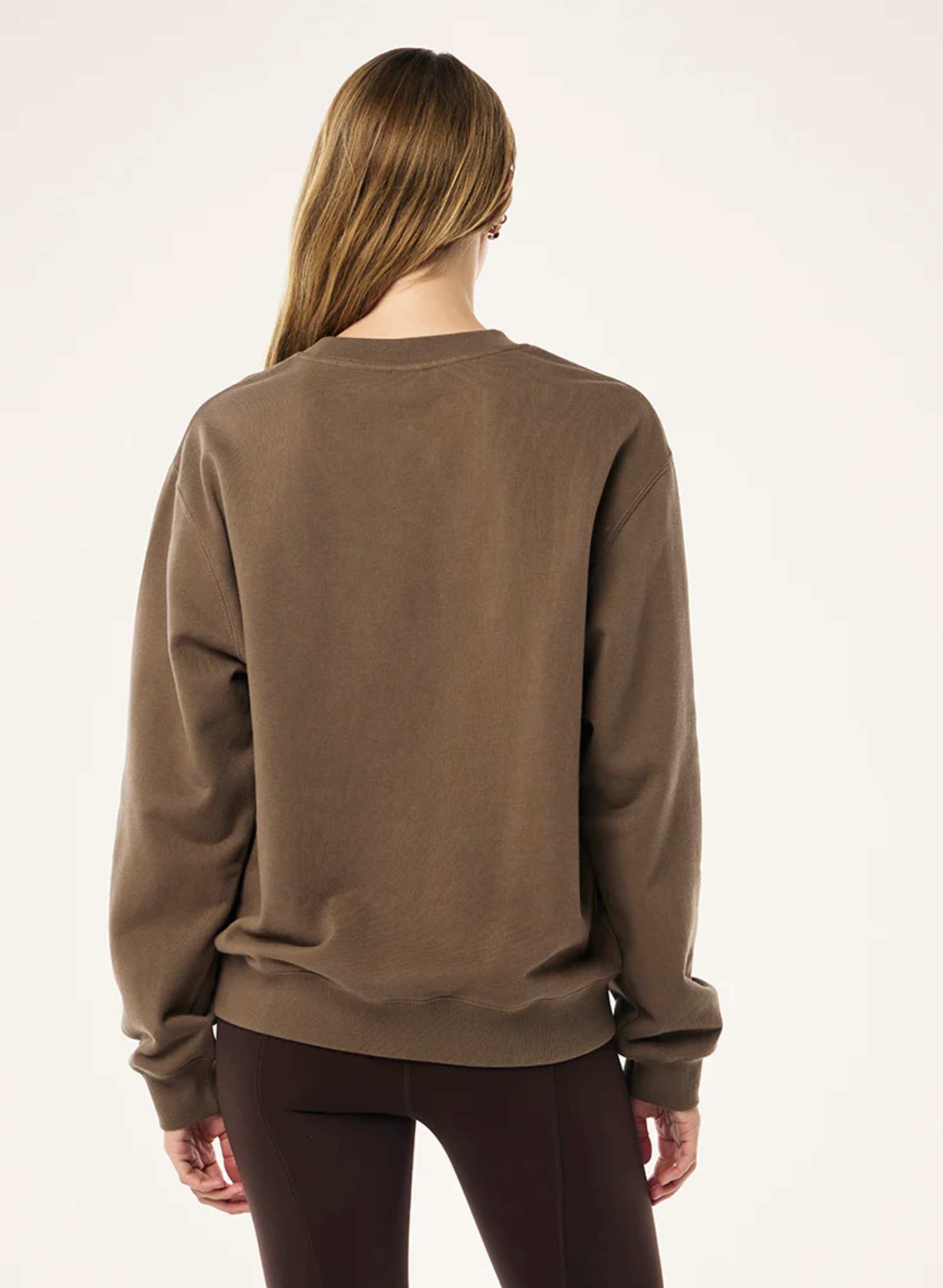 Heads Up Boucle Sweat in Walnut