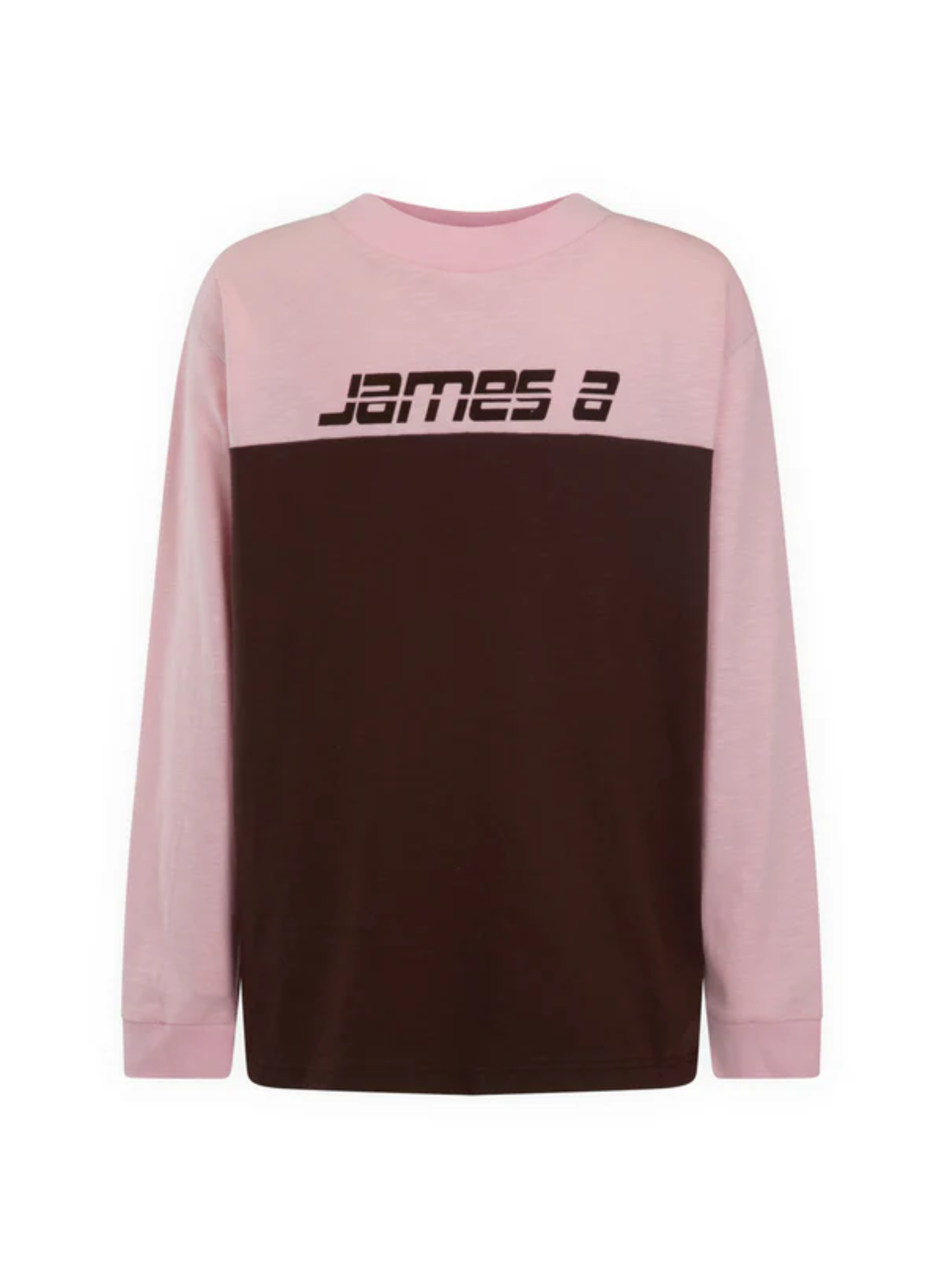 The James Splice Long Sleeve Tee - Rose Quartz