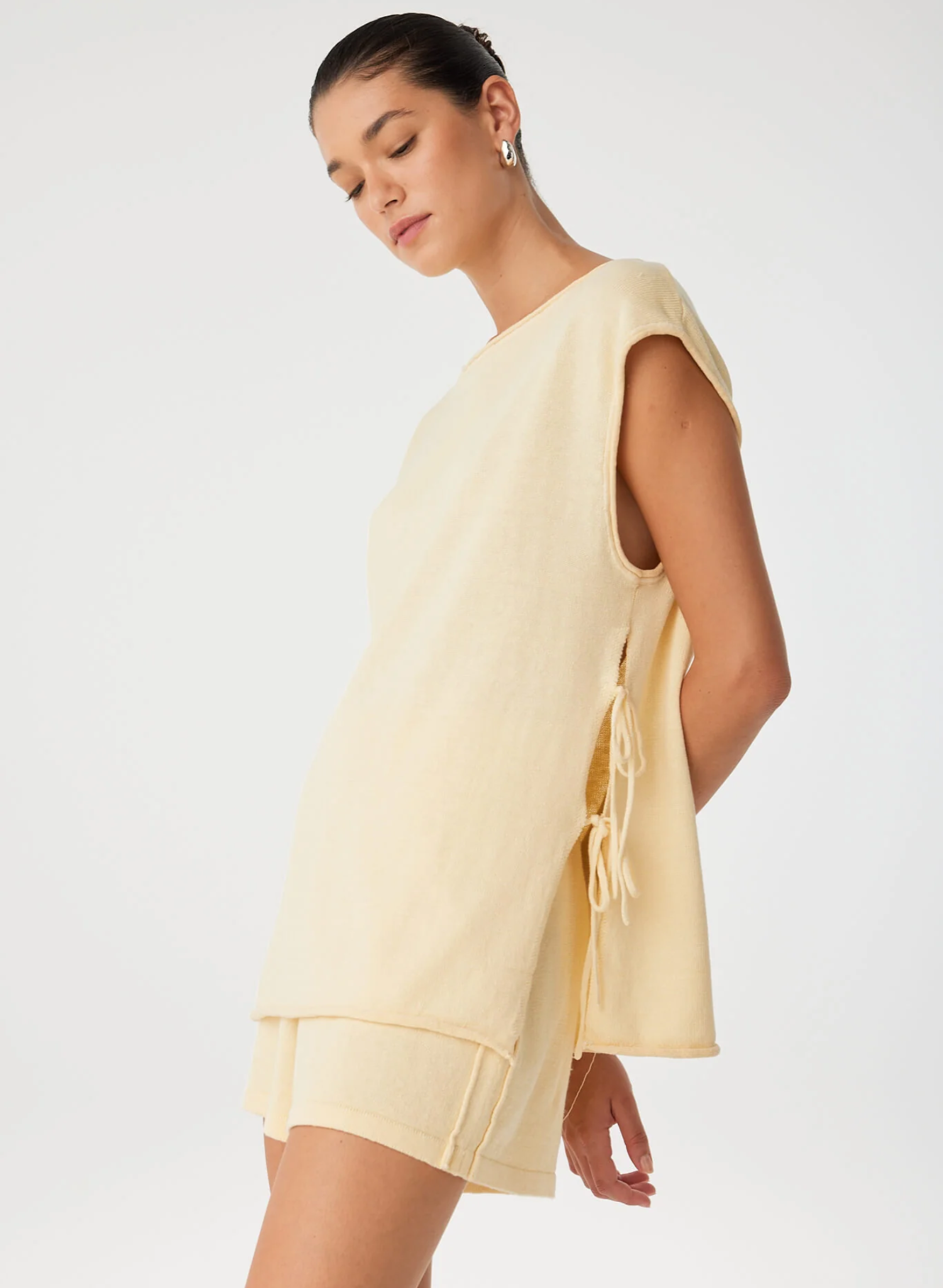 Poppy Side Tie Top - Butter