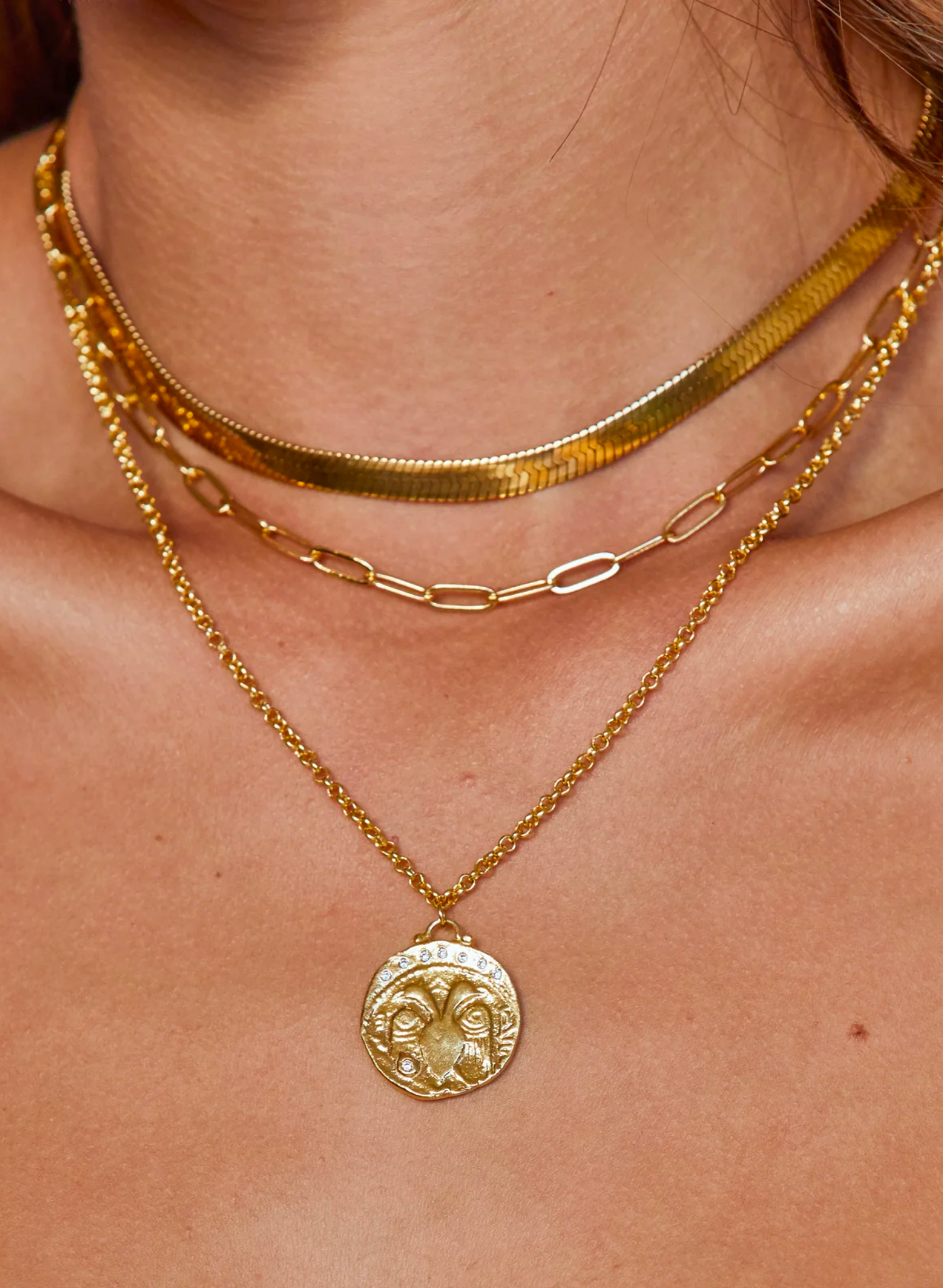 Samara Gold Snake Chain Necklace