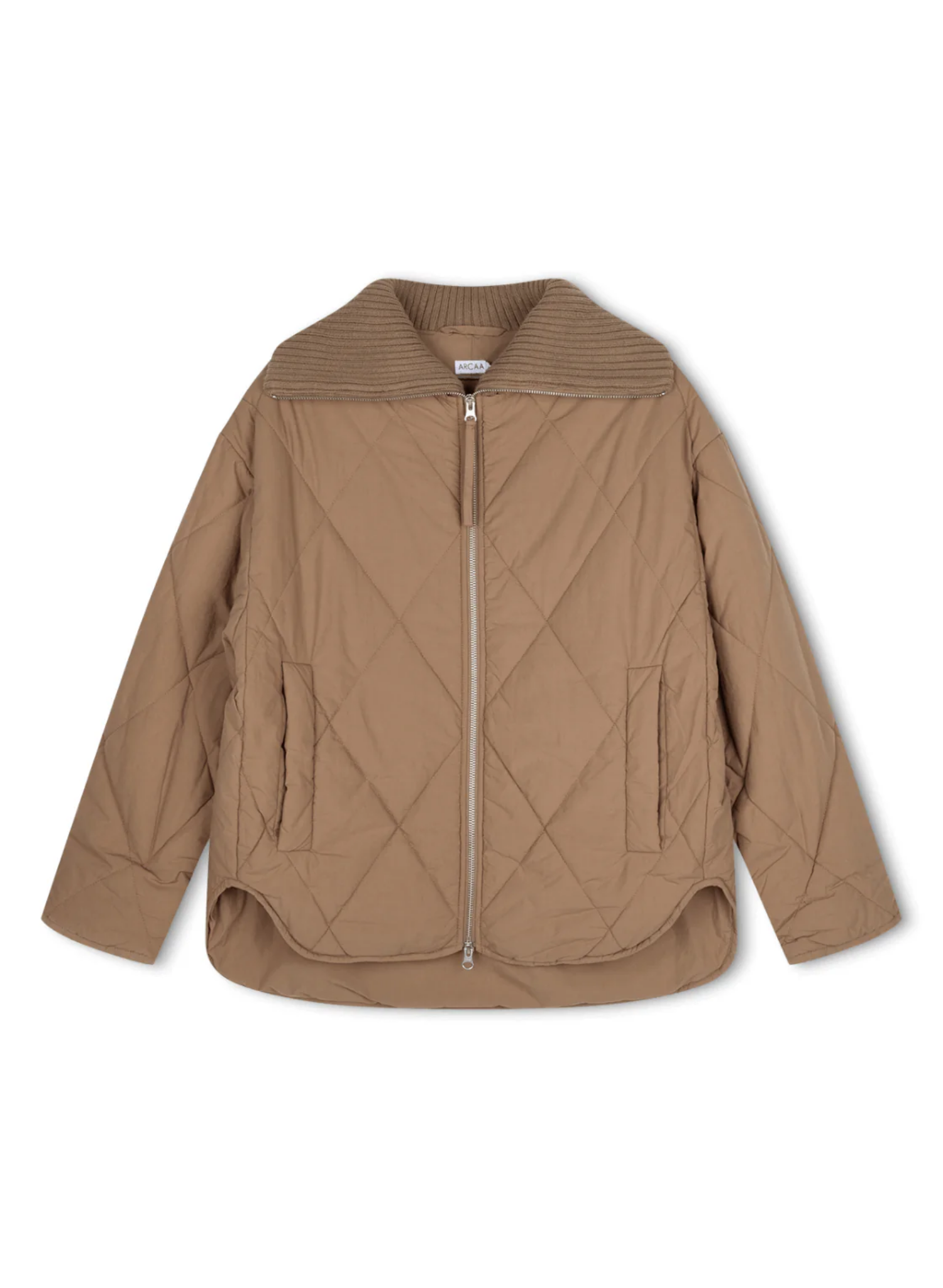 Reece Quilted Jacket - Taupe