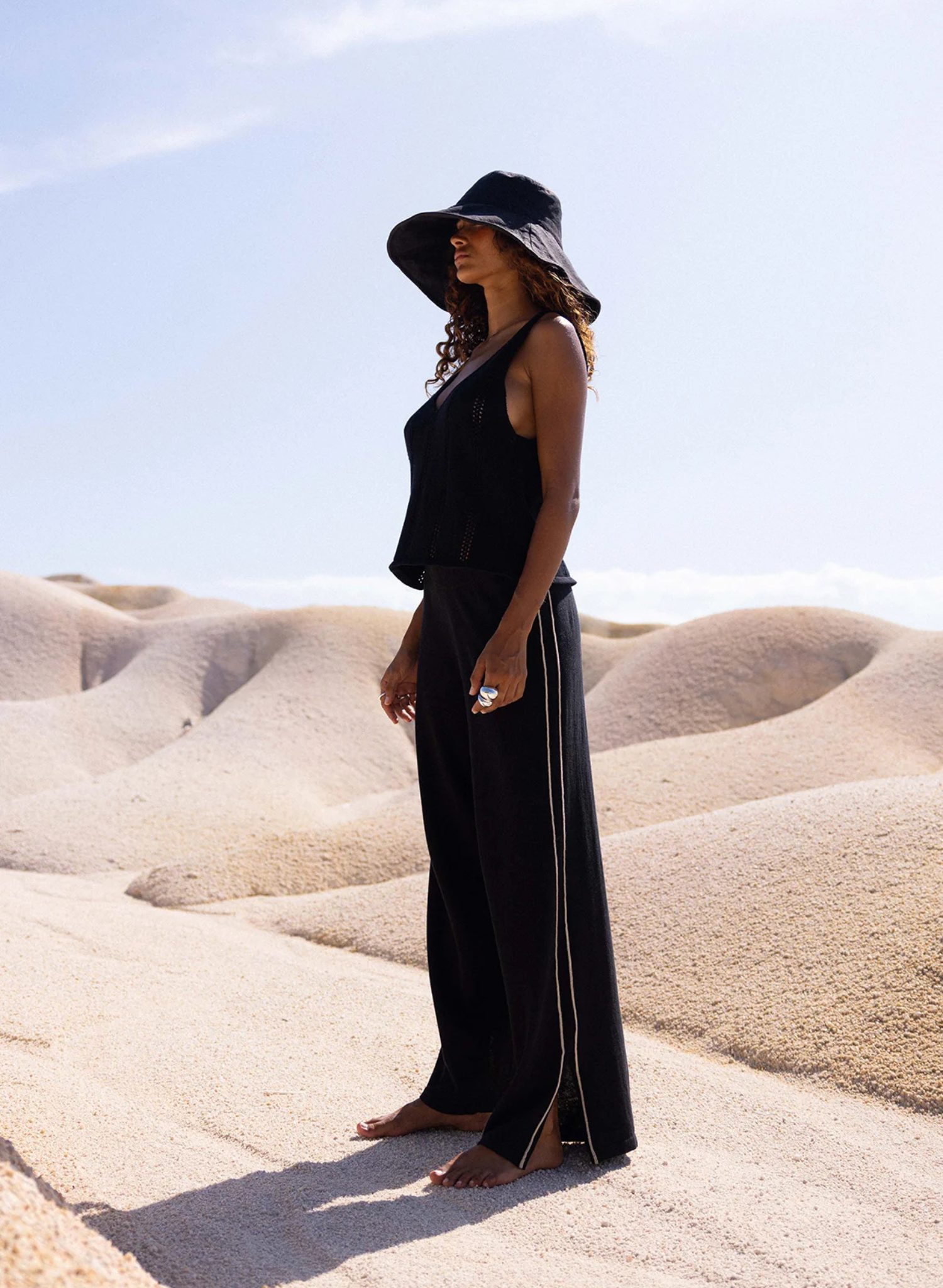 Pippa Lightweight Wide-Pant | Black