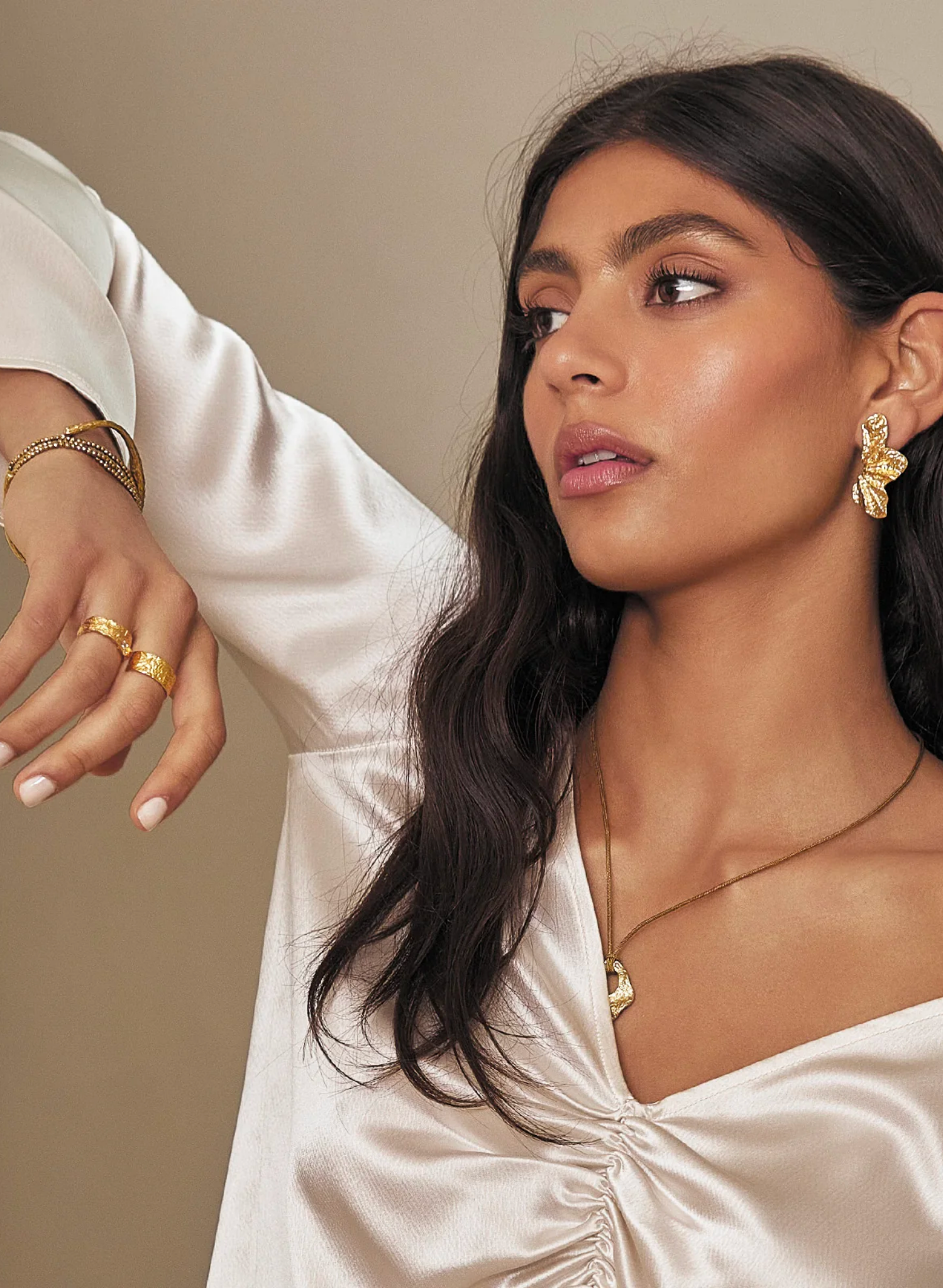 Stassia Gold Earrings