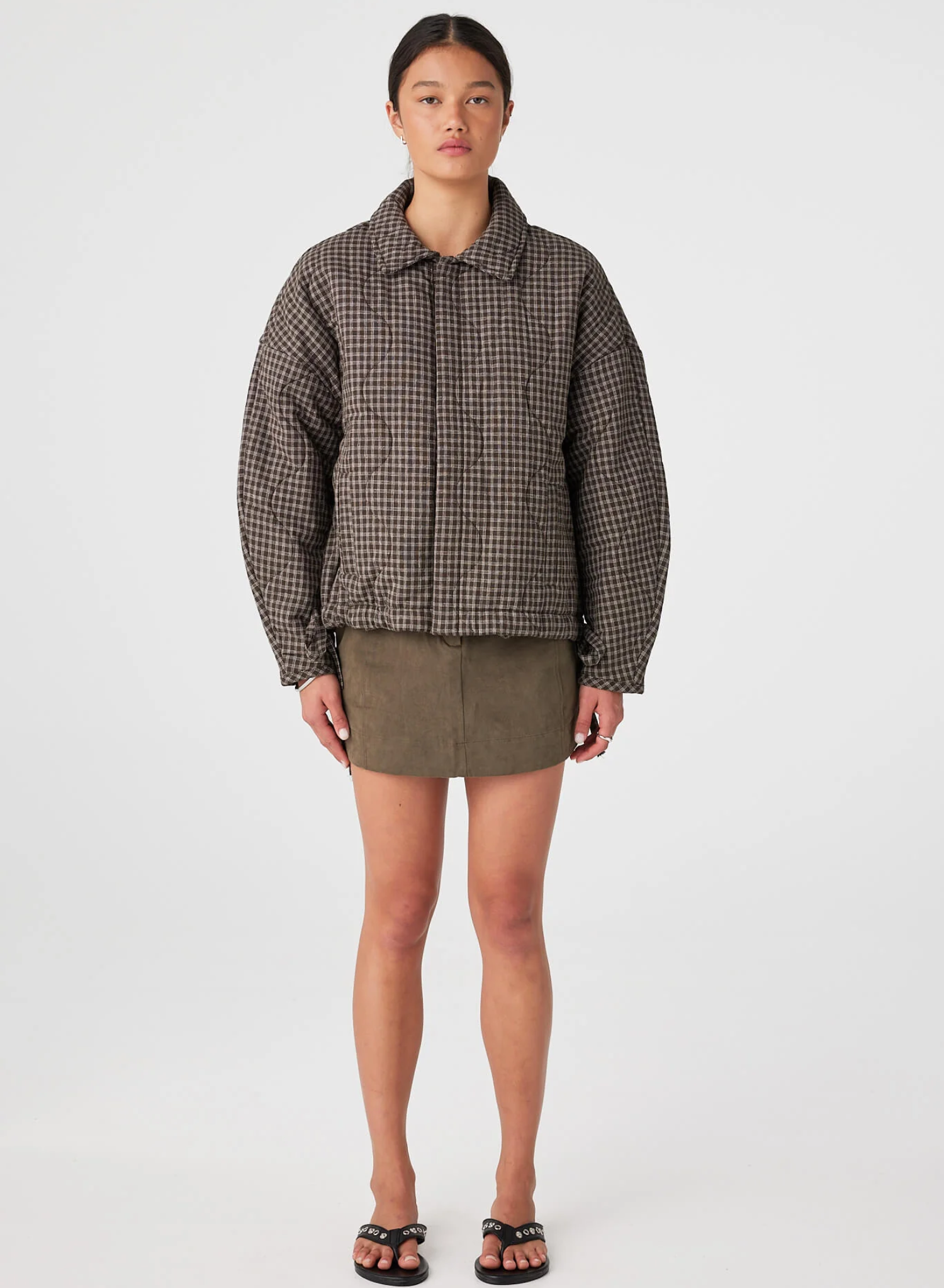 Matteo Jacket - Espresso Check