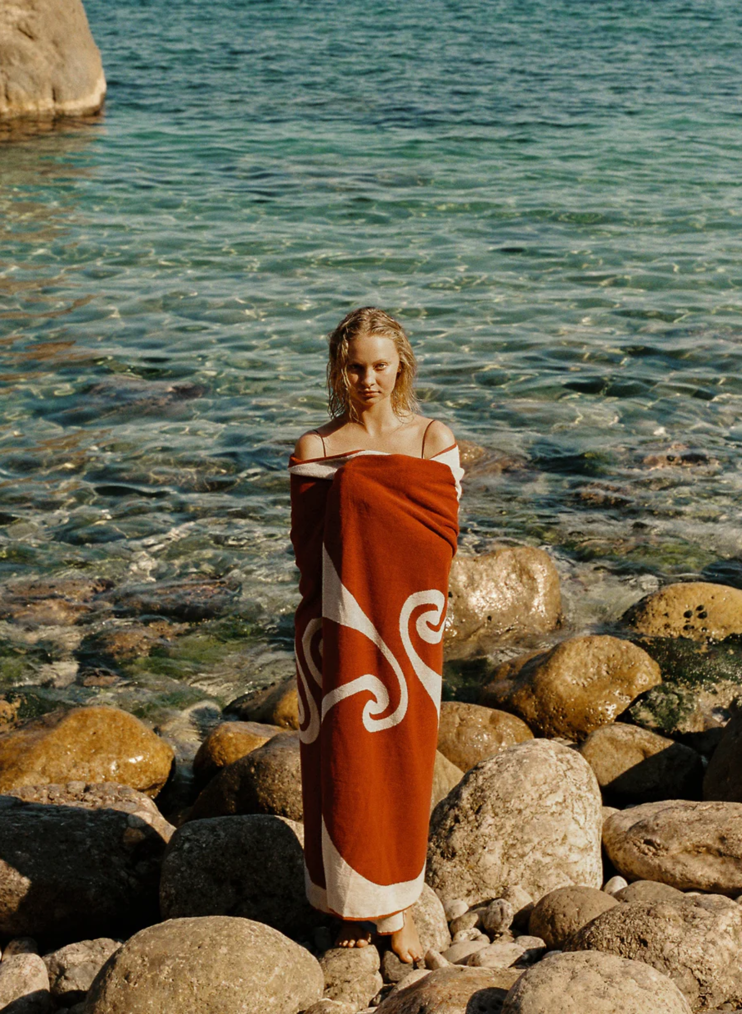 Florence Towel - Red Ochre