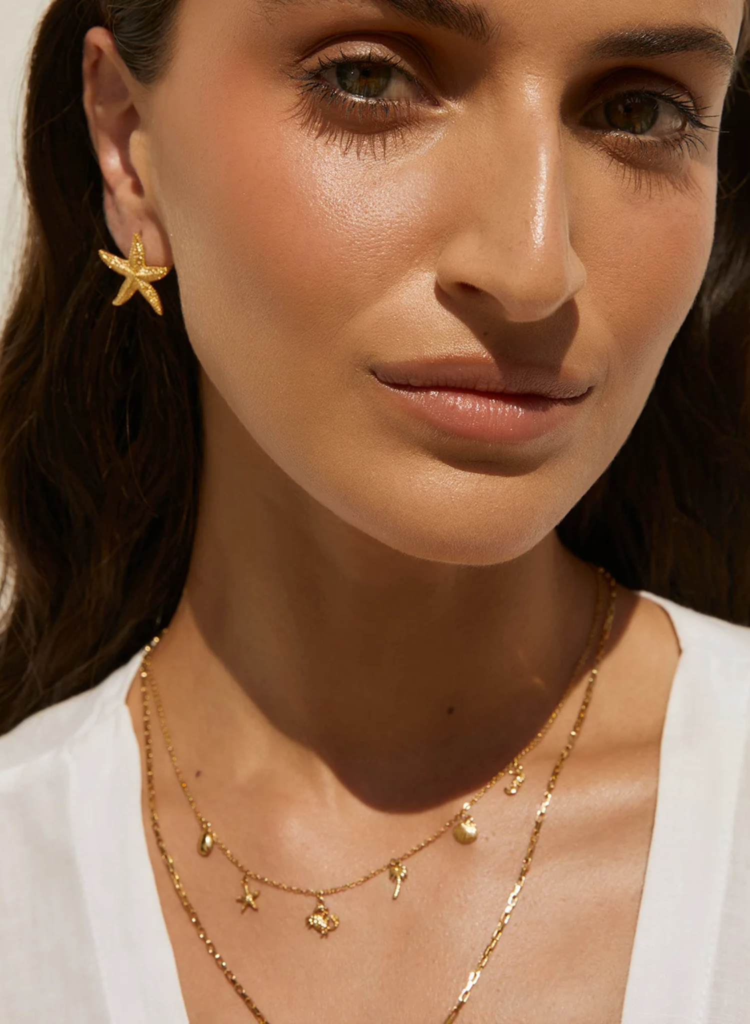 Mini Siesta Gold Earrings