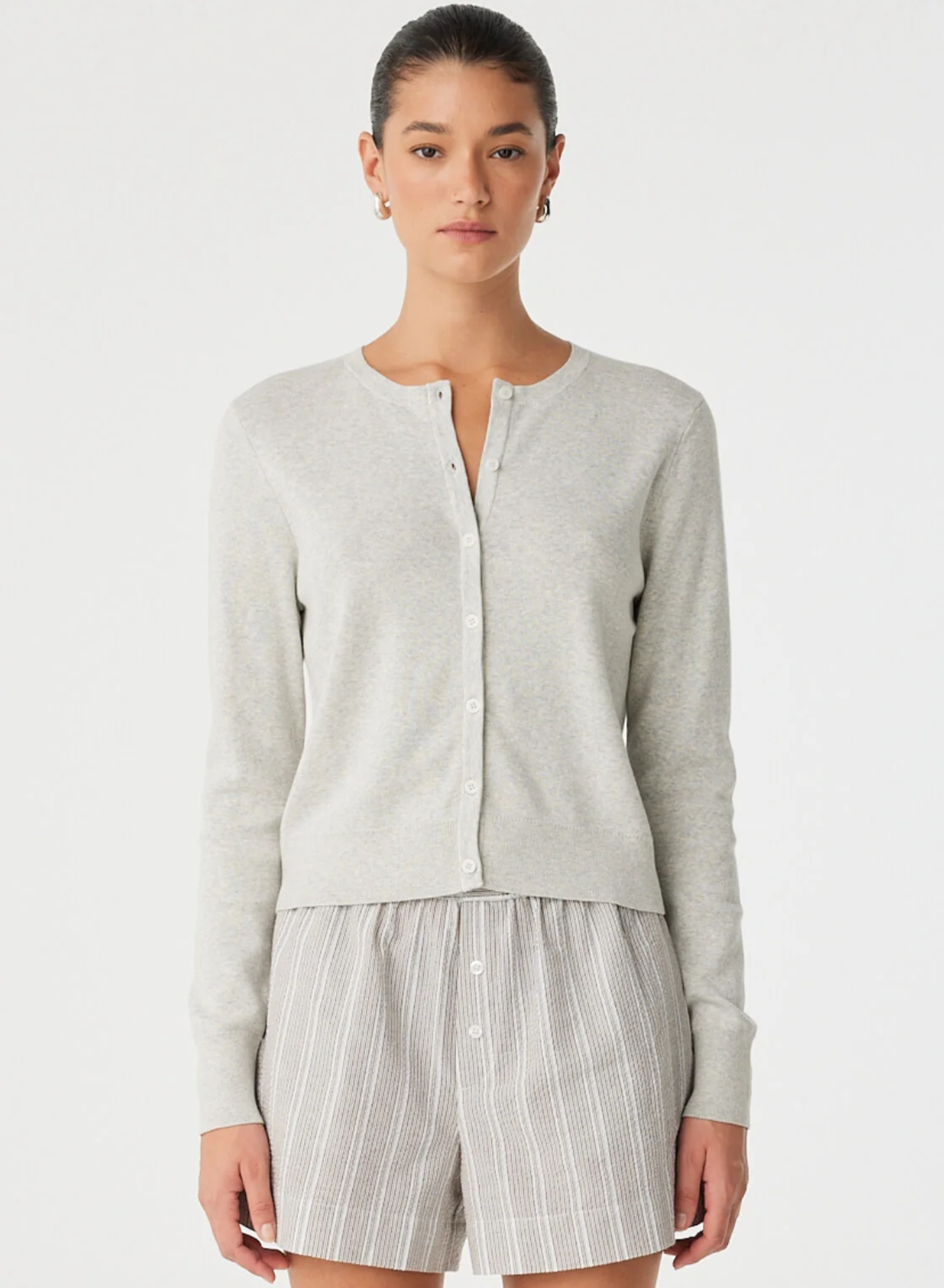 Flynn Cardigan - Grey Marle
