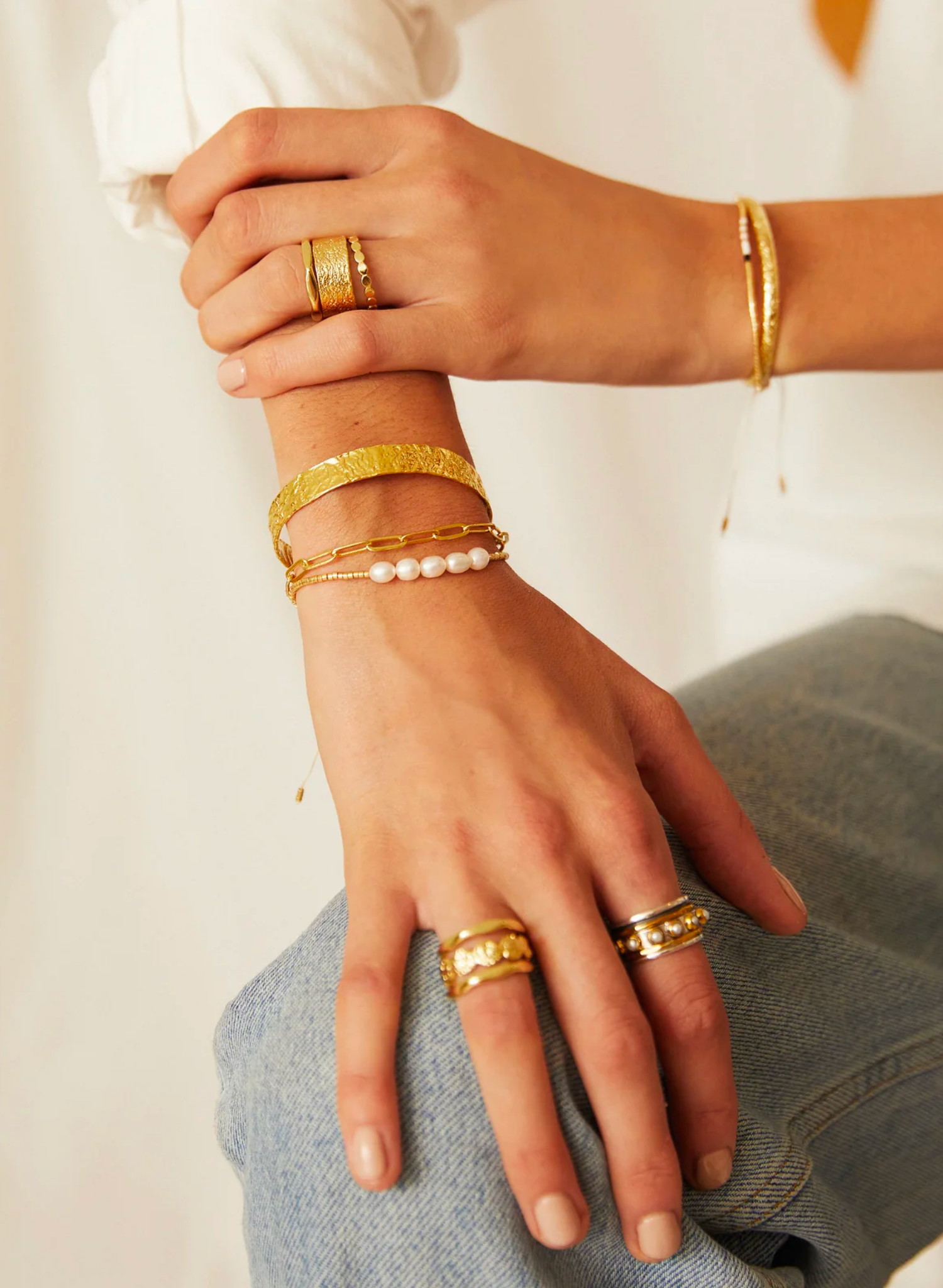 Olivia Gold Cuff Bracelet