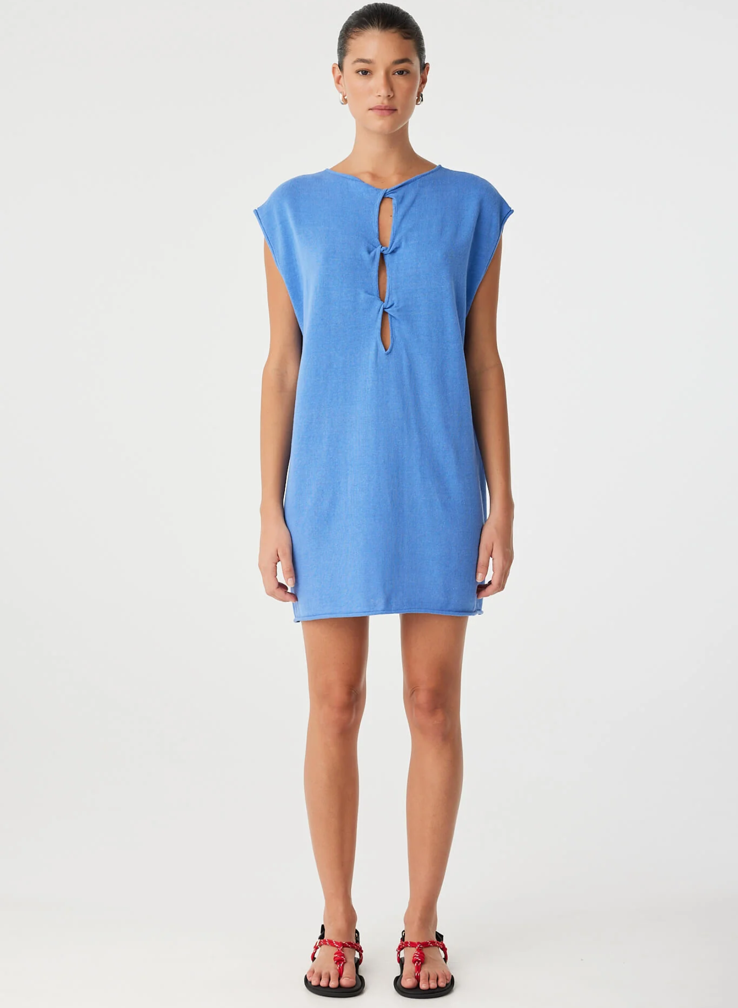 Pala Reversible Mini Dress - Pacific Blue