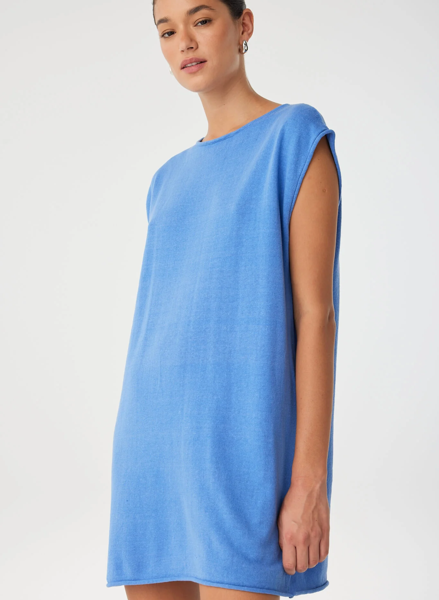 Pala Reversible Mini Dress - Pacific Blue
