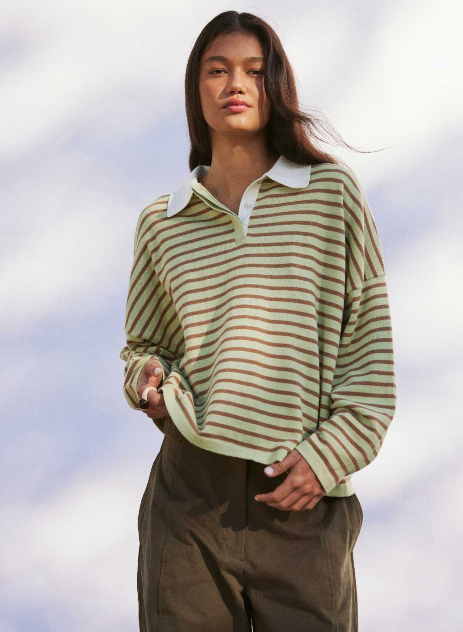 Rayne Knit Jersey - Celery & Pecan