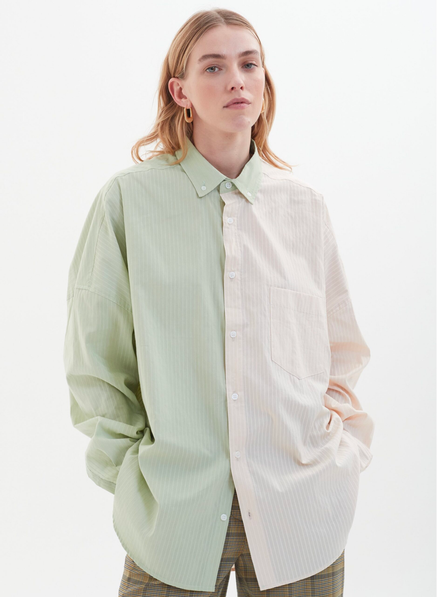 Victor Shirt in Green Pink