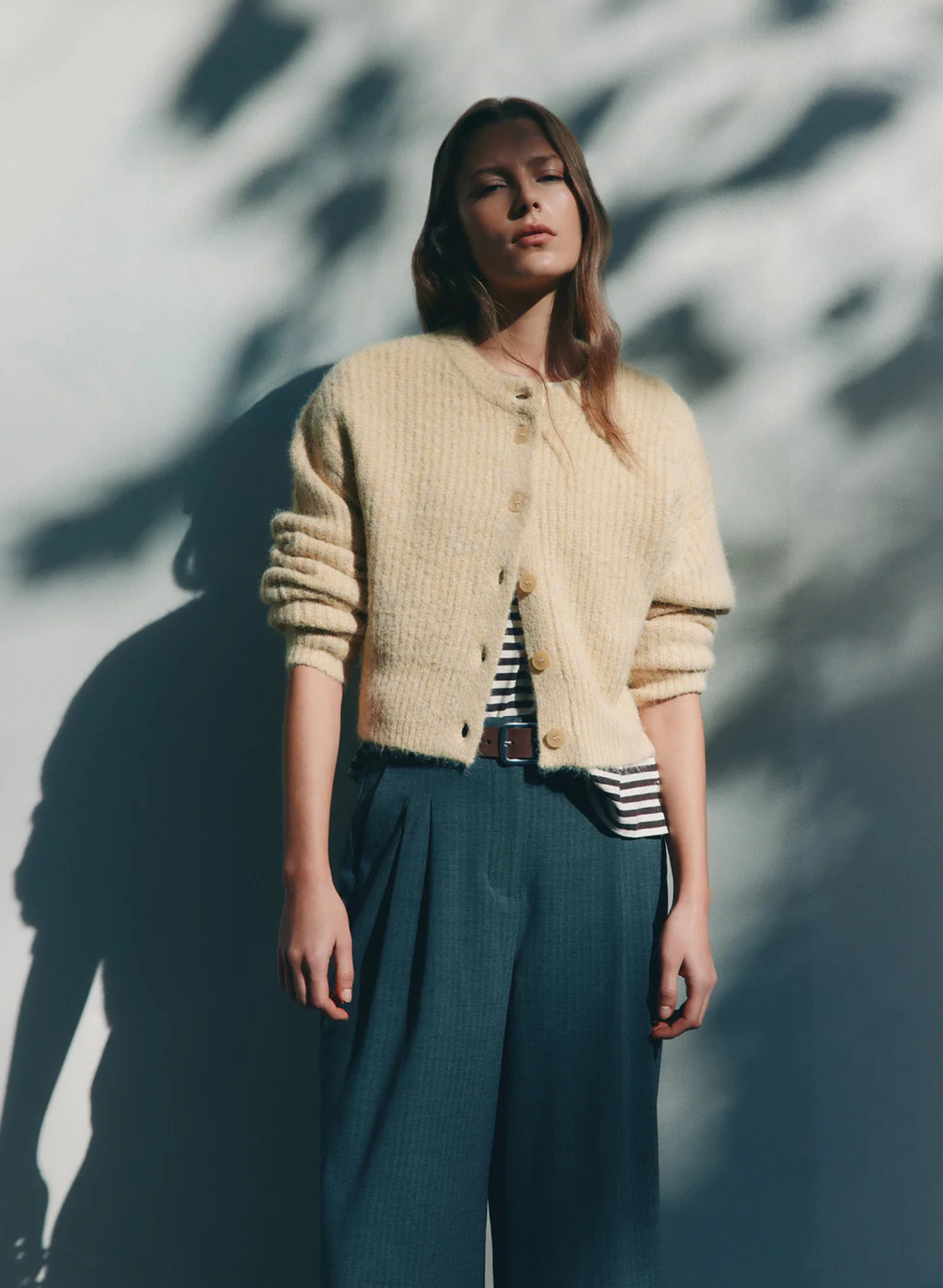Nixon Cropped Cardigan - Butter