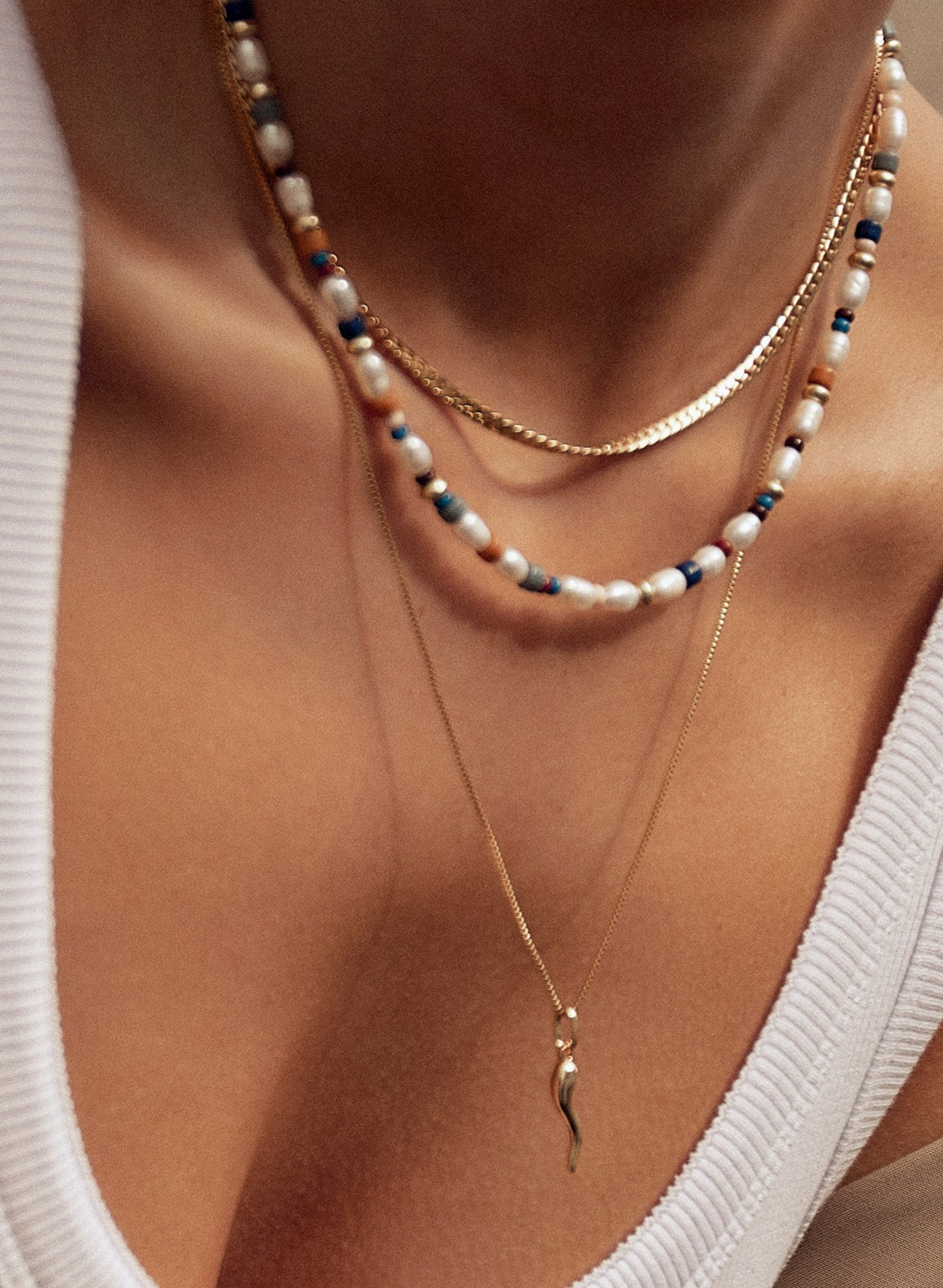 Cornicello Gold Charm Necklace