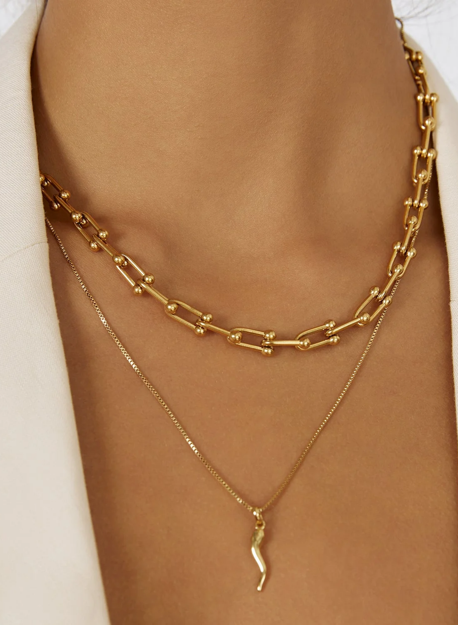 Cornicello Gold Charm Necklace